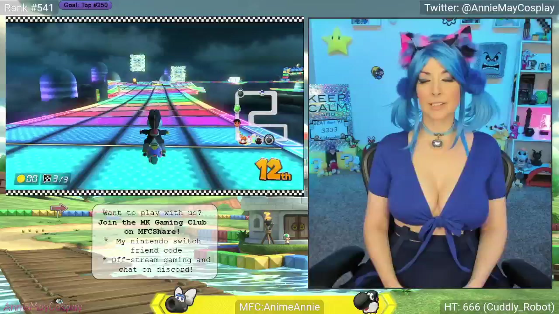 Gallery image thumbnail from AnimeAnnie's myfreecams stream on, 04/20/2025, 01:18 image 18 of 20