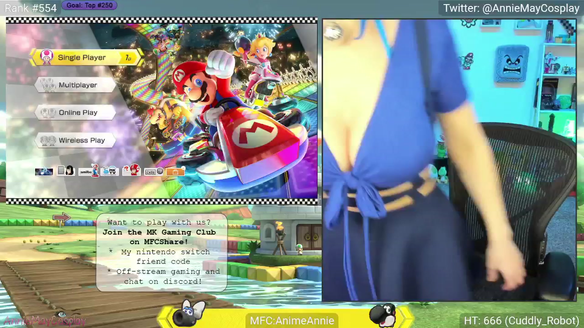 Gallery image thumbnail from AnimeAnnie's myfreecams stream on, 04/20/2025, 01:18 image 5 of 20