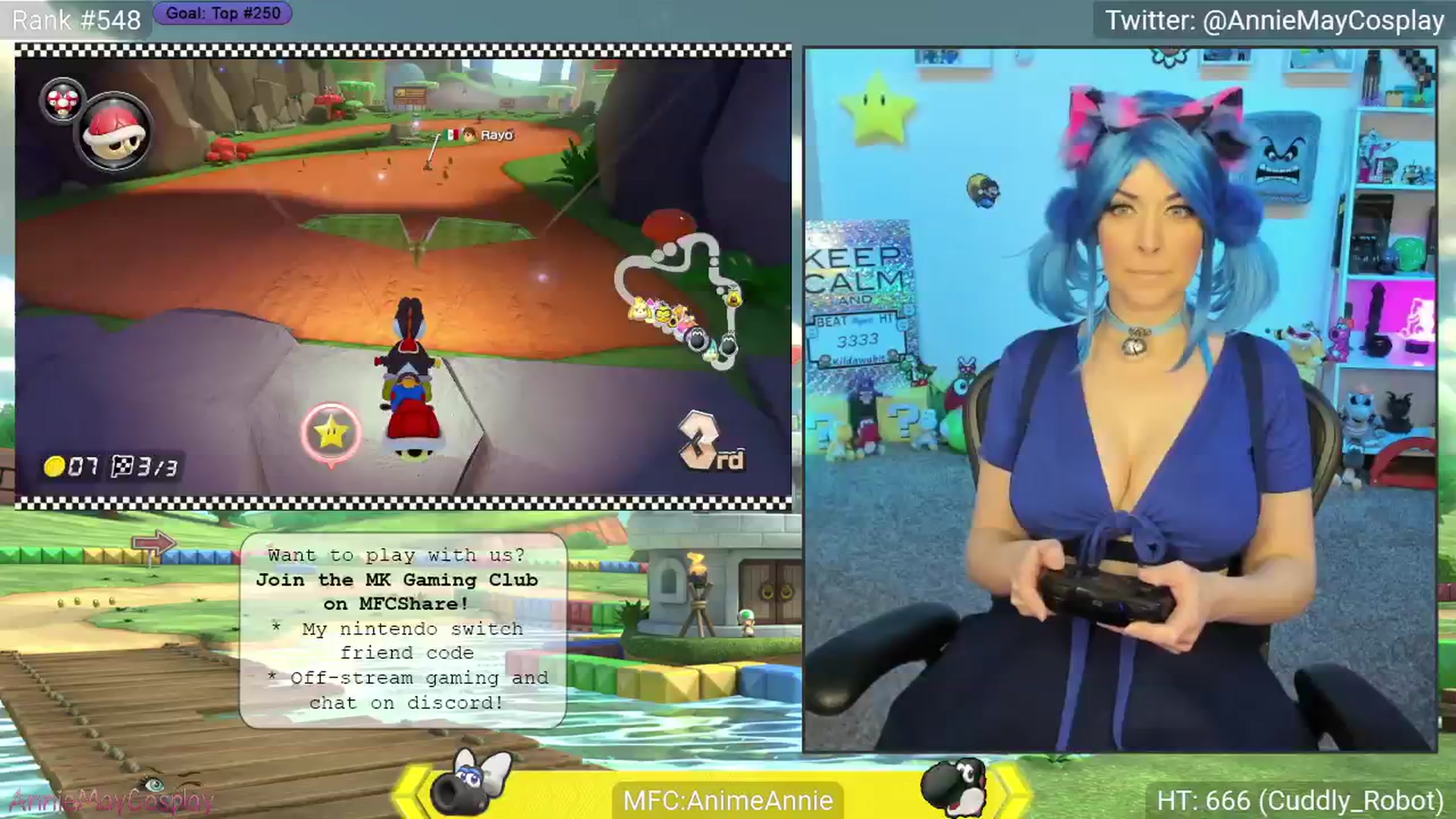 Gallery image thumbnail from AnimeAnnie's myfreecams stream on, 04/20/2025, 01:18 image 13 of 20