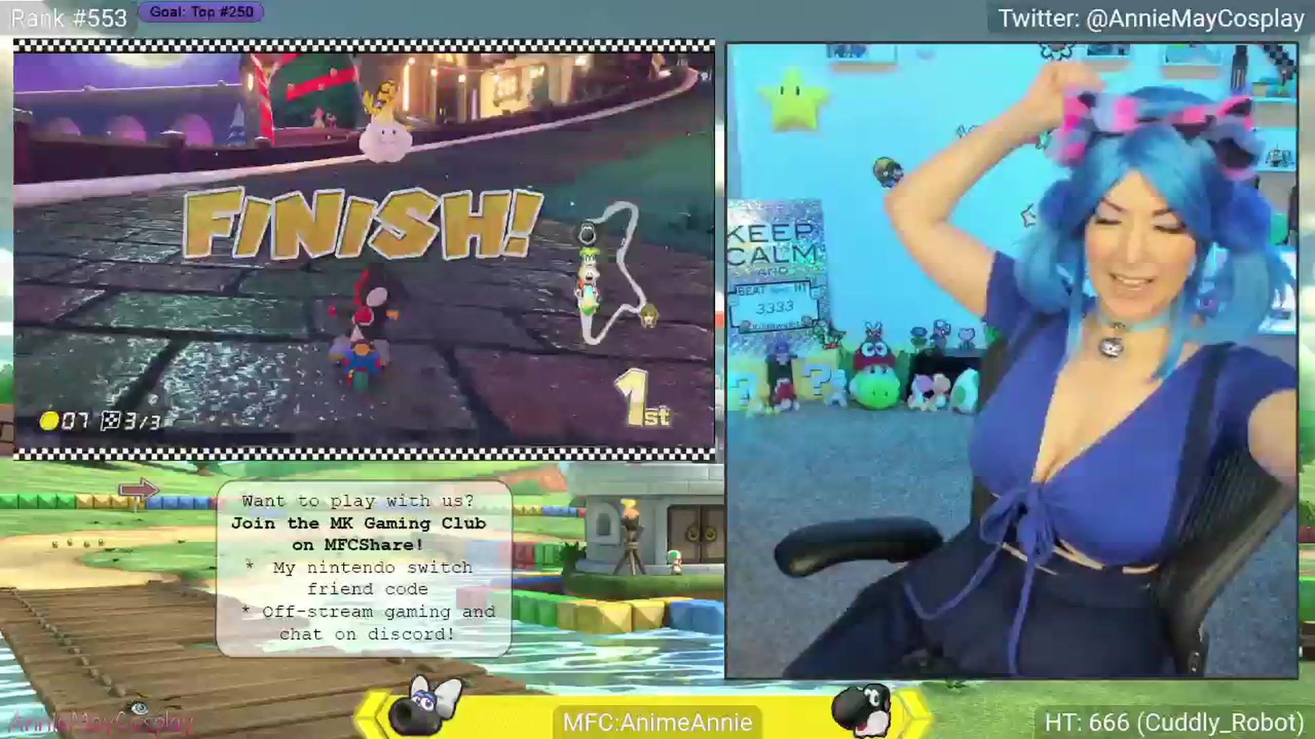 Gallery image thumbnail from AnimeAnnie's myfreecams stream on, 04/20/2025, 01:18 image 9 of 20