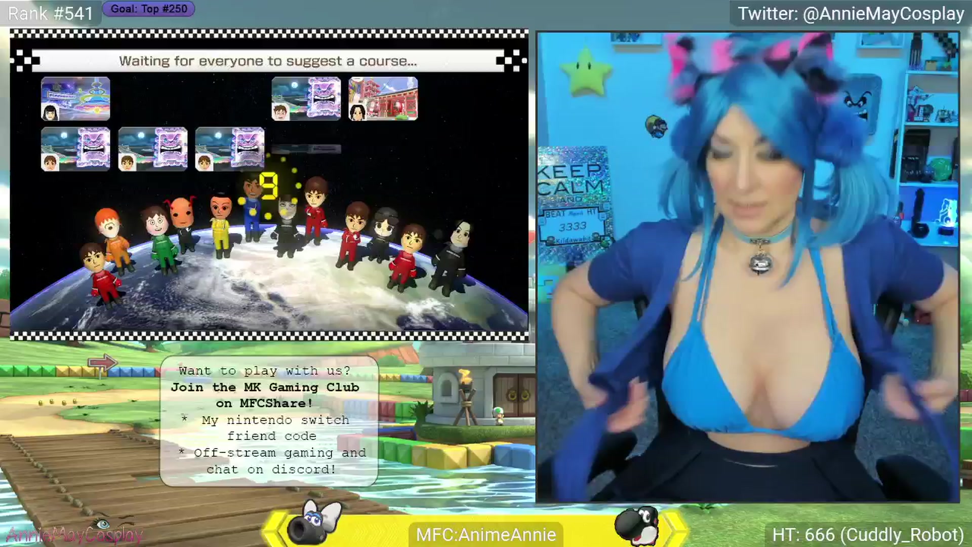 Gallery image thumbnail from AnimeAnnie's myfreecams stream on, 04/20/2025, 01:18 image 17 of 20