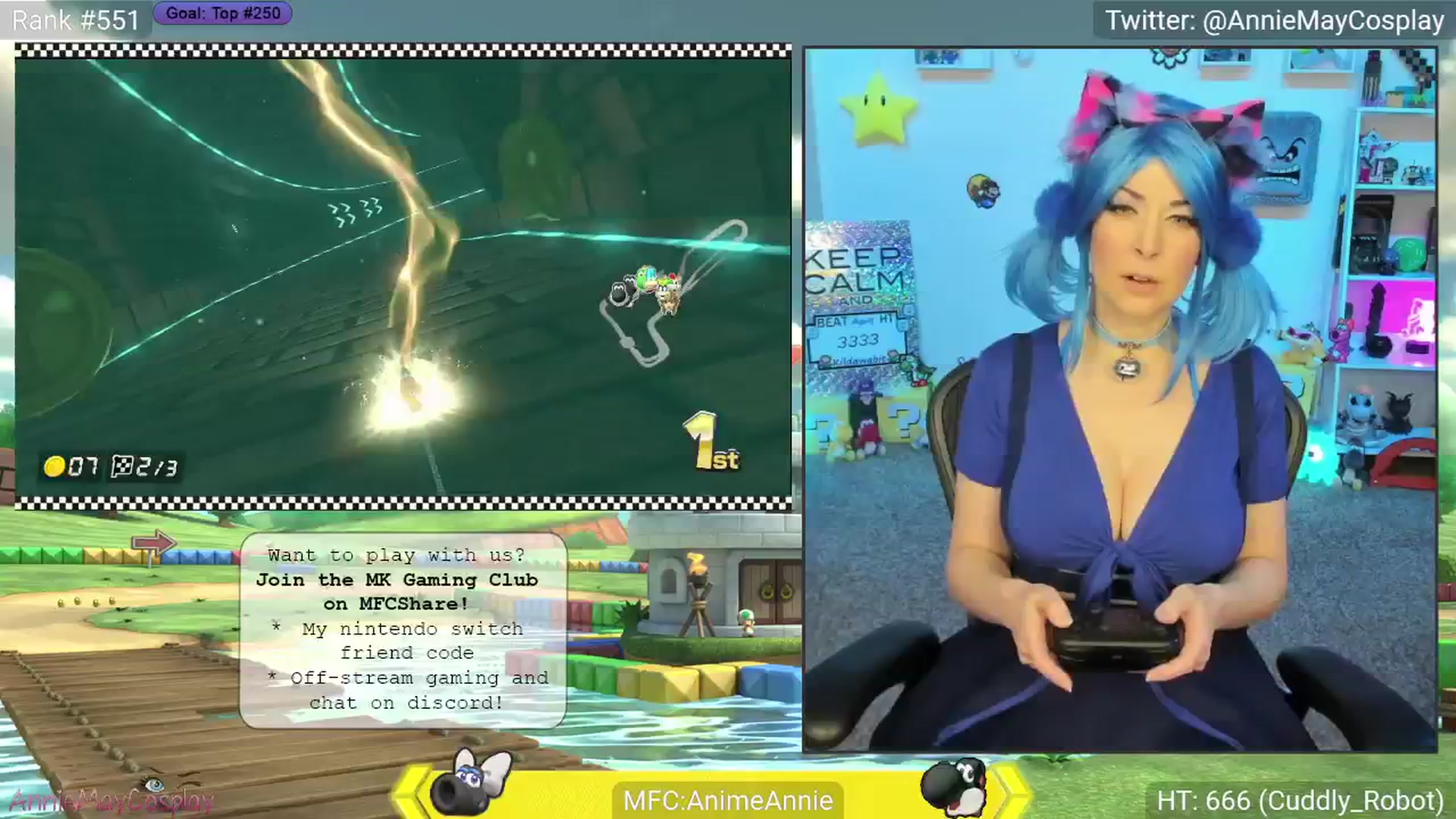 Gallery image thumbnail from AnimeAnnie's myfreecams stream on, 04/20/2025, 01:18 image 10 of 20