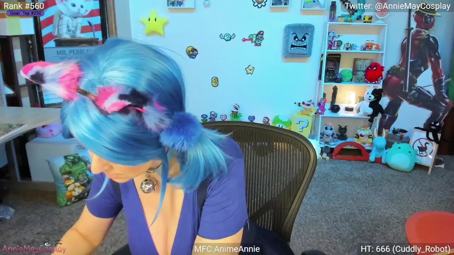 Gallery image thumbnail from AnimeAnnie's myfreecams stream on, 04/20/2025, 01:18 image 4 of 20