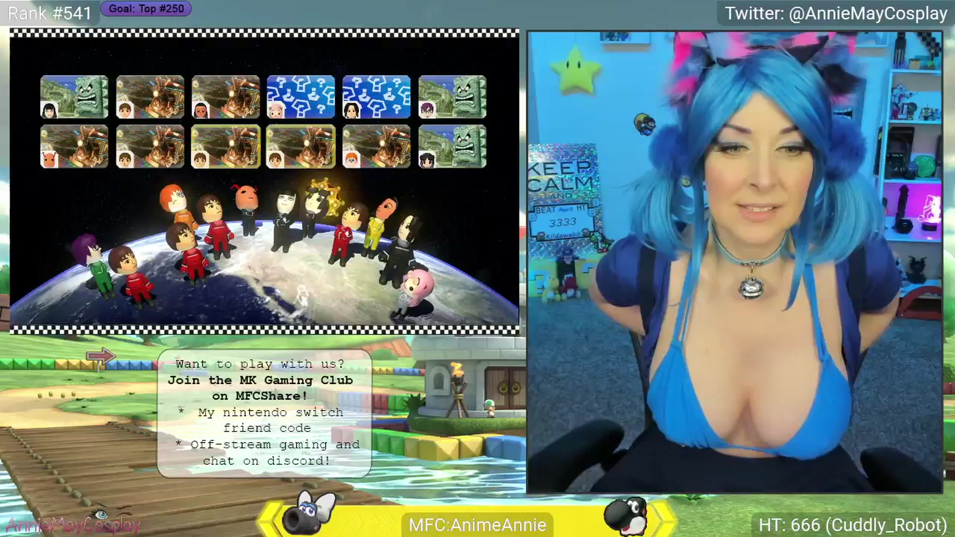 Gallery image thumbnail from AnimeAnnie's myfreecams stream on, 04/20/2025, 01:18 image 16 of 20