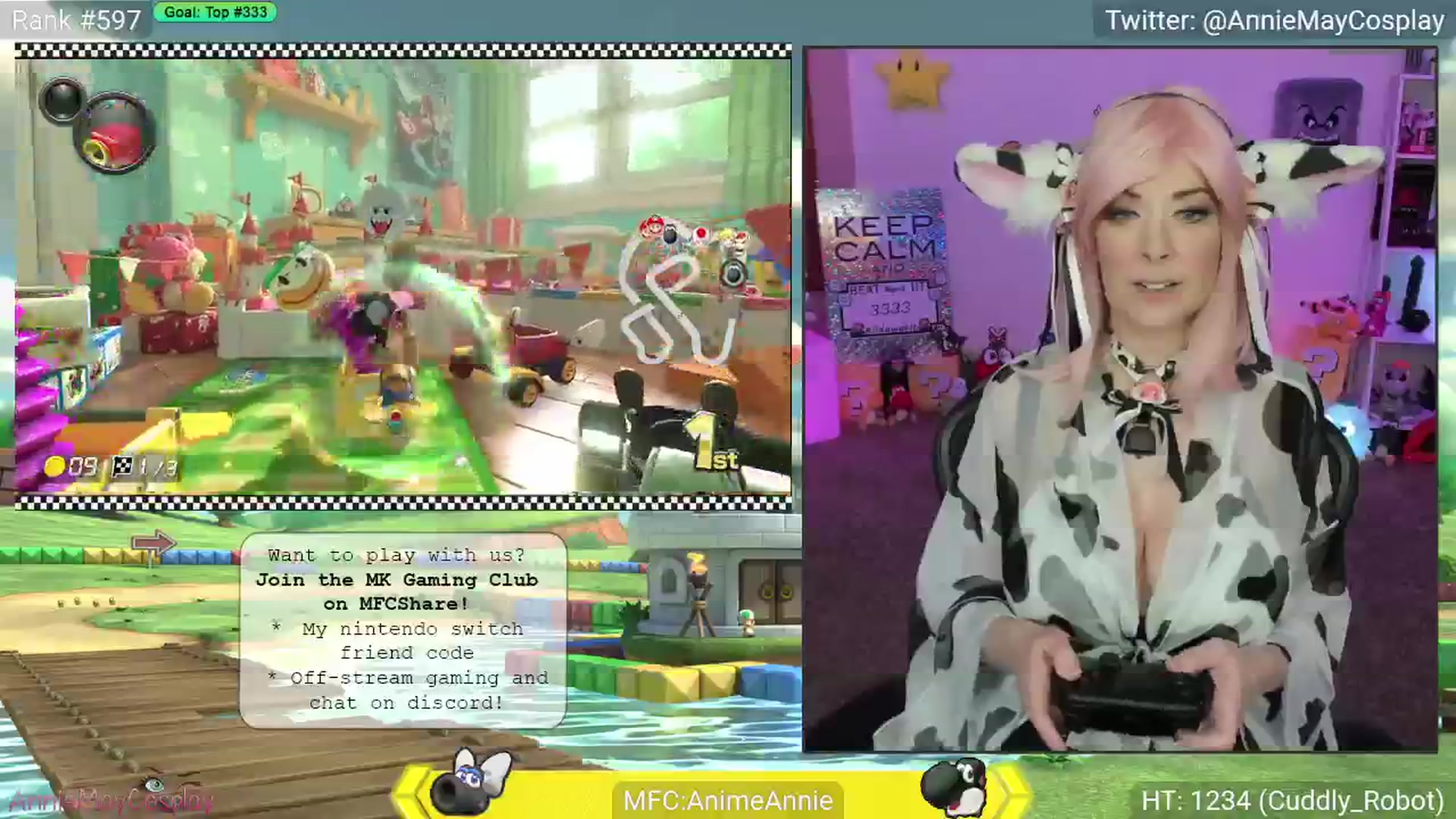 Gallery image thumbnail from AnimeAnnie's myfreecams stream on, 04/29/2025, 01:31 image 14 of 20