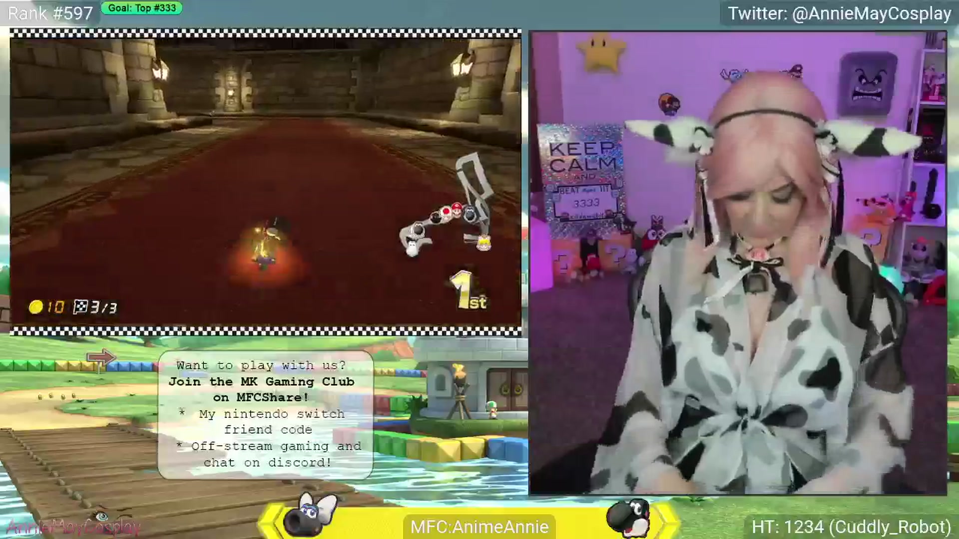 Gallery image thumbnail from AnimeAnnie's myfreecams stream on, 04/29/2025, 01:31 image 12 of 20