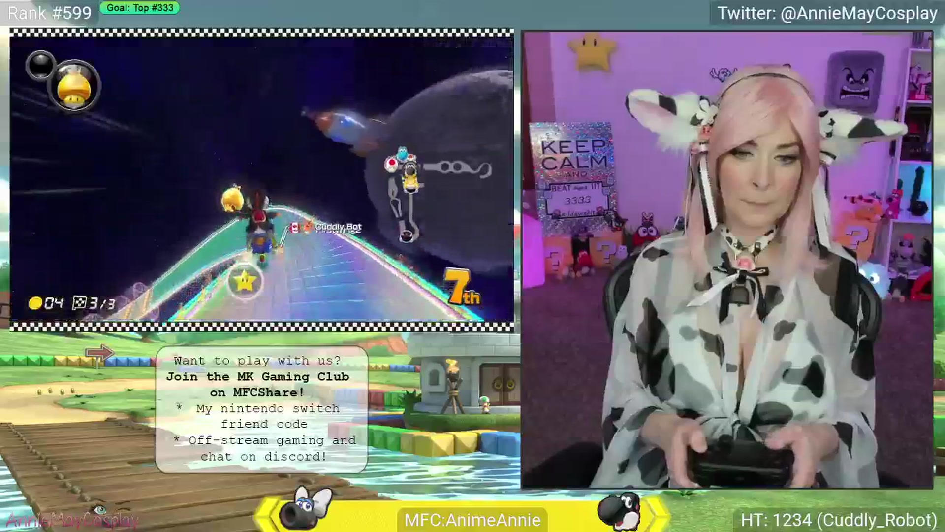 Gallery image thumbnail from AnimeAnnie's myfreecams stream on, 04/29/2025, 01:31 image 5 of 20