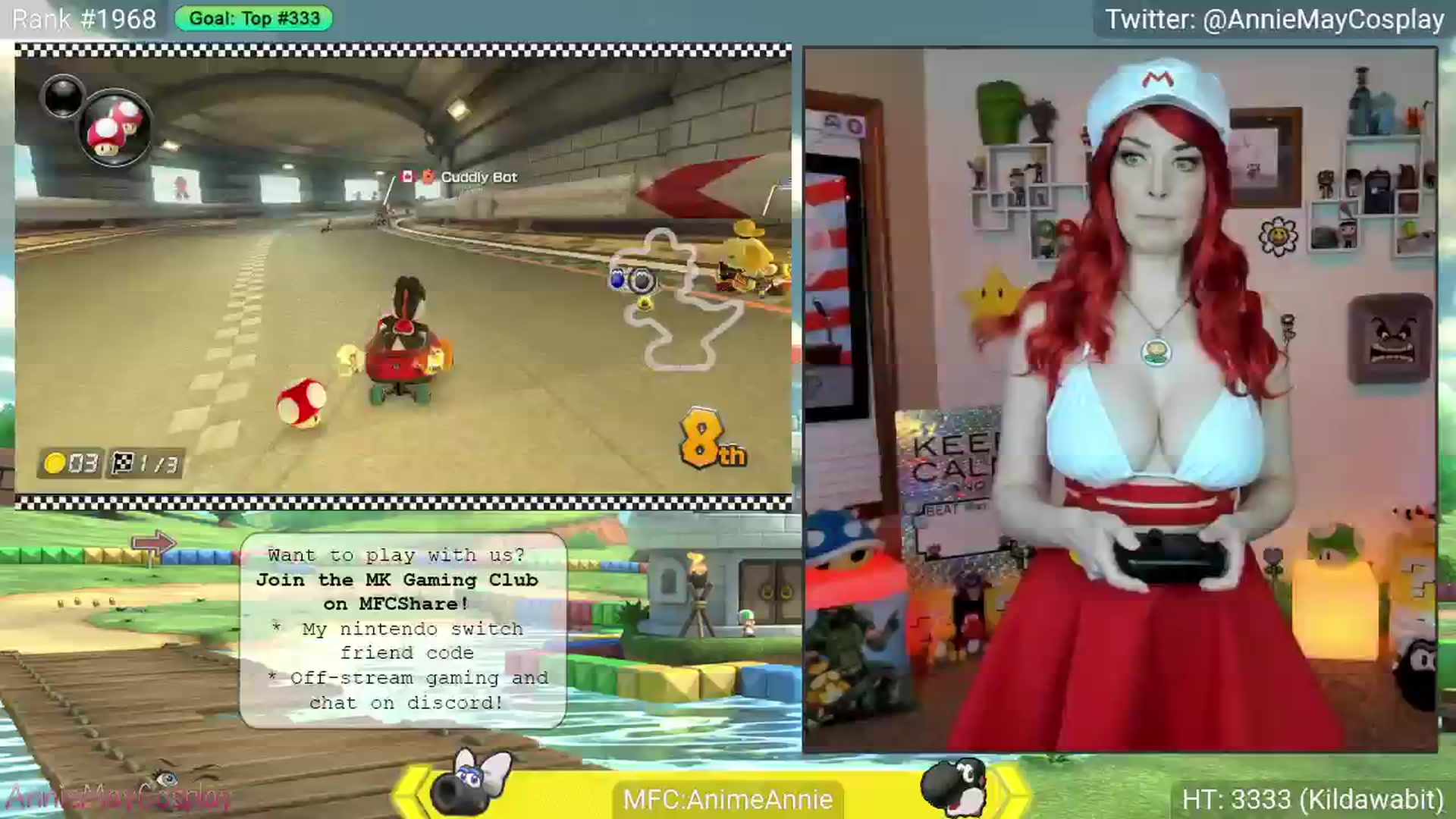 Gallery image thumbnail from AnimeAnnie's myfreecams stream on, 05/06/2025, 02:37 image 6 of 20
