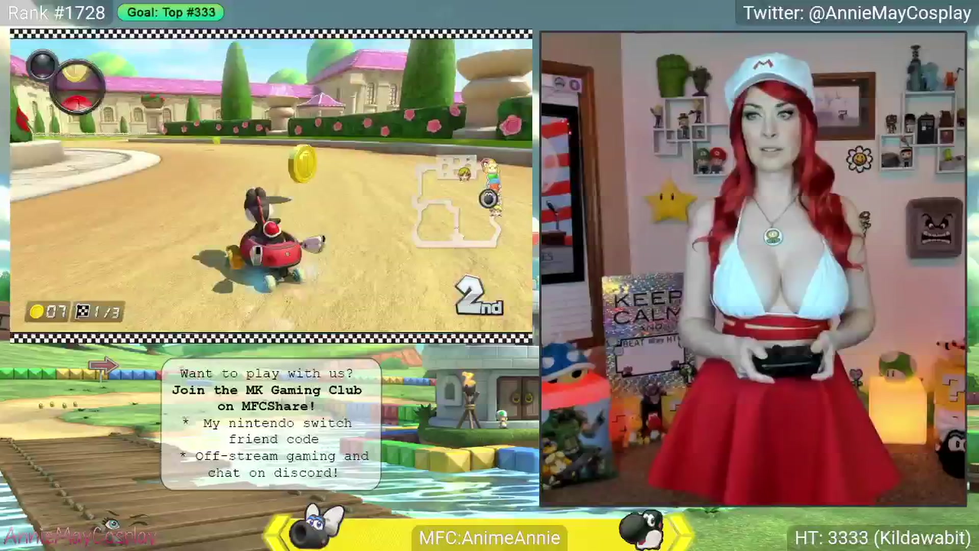 Gallery image thumbnail from AnimeAnnie's myfreecams stream on, 05/06/2025, 02:37 image 12 of 20