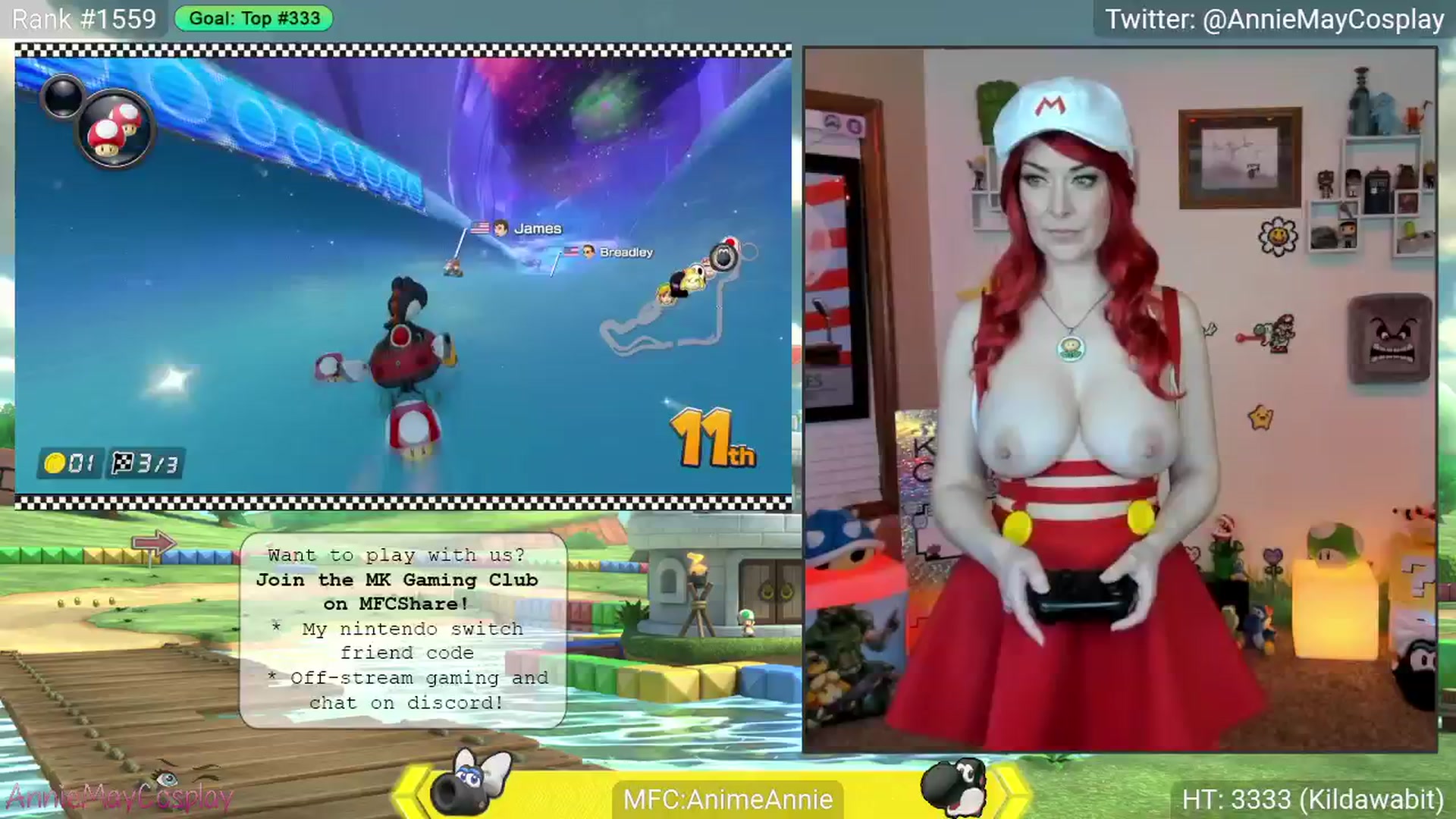 Gallery image thumbnail from AnimeAnnie's myfreecams stream on, 05/06/2025, 02:37 image 14 of 20