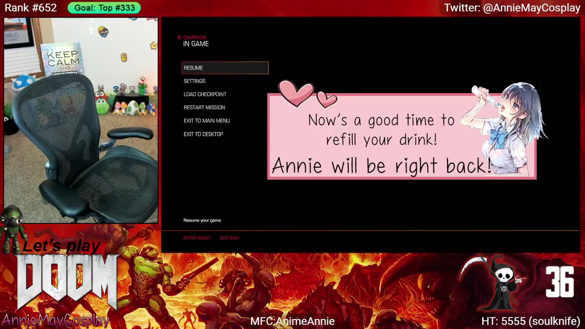 Gallery image thumbnail from AnimeAnnie's myfreecams stream on, 05/24/2025, 04:08 image 8 of 20