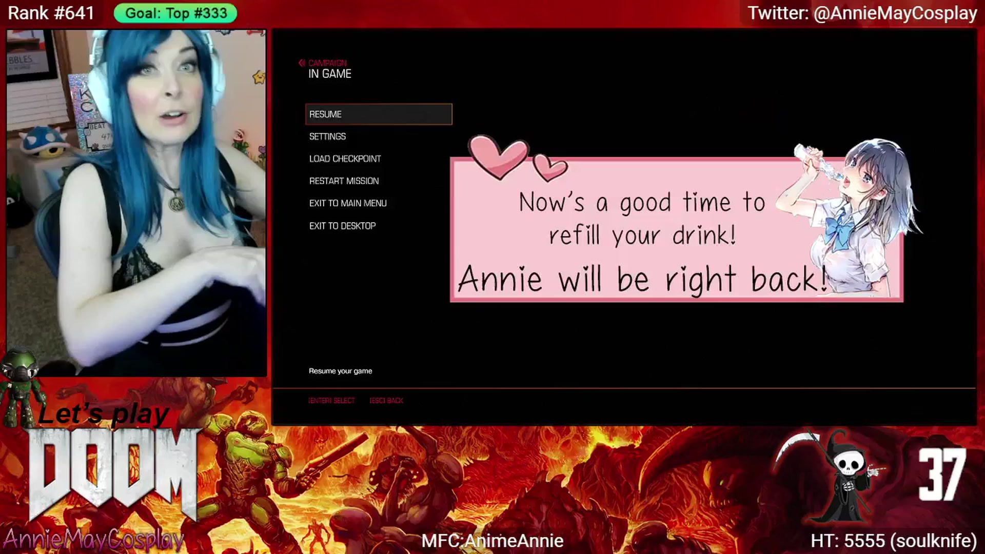 Gallery image thumbnail from AnimeAnnie's myfreecams stream on, 05/24/2025, 04:08 image 14 of 20
