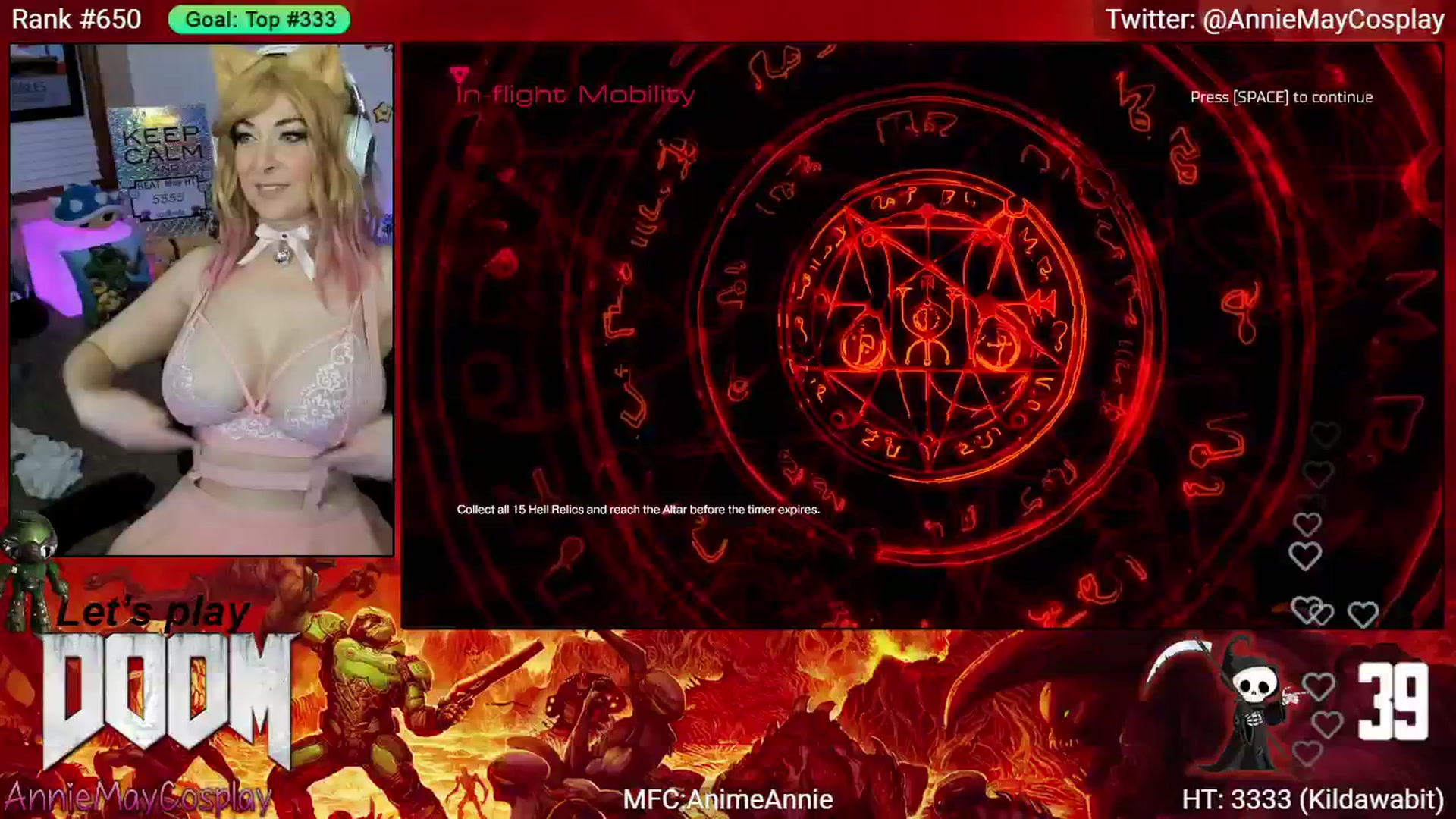 Gallery image thumbnail from AnimeAnnie's myfreecams stream on, 05/25/2025, 01:57 image 3 of 20