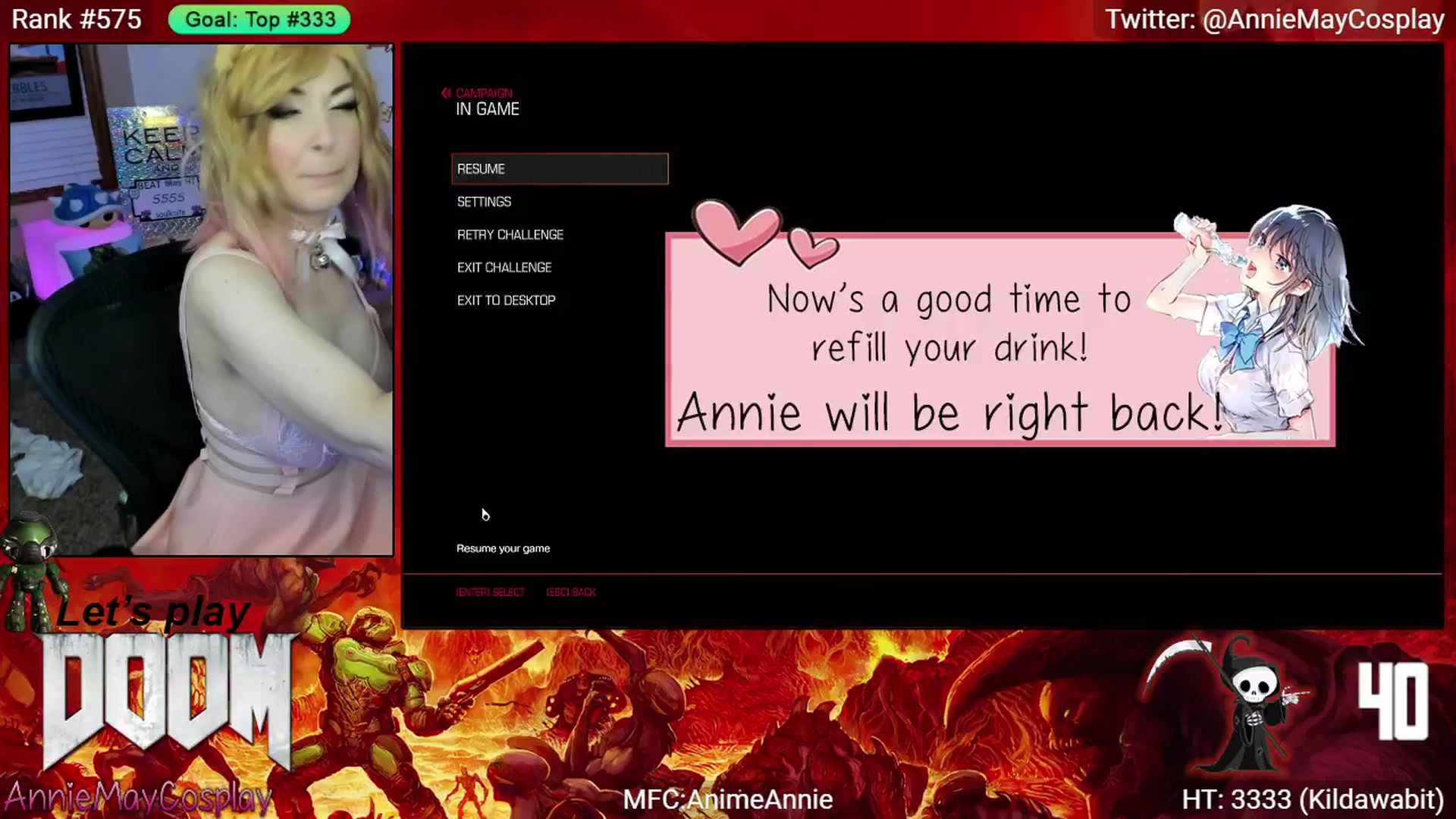 Gallery image thumbnail from AnimeAnnie's myfreecams stream on, 05/25/2025, 01:57 image 14 of 20