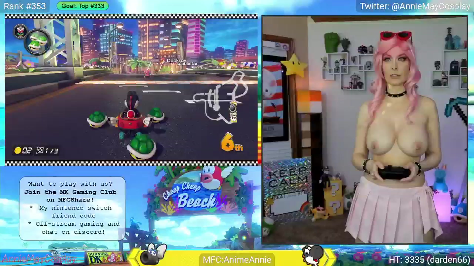 Gallery image thumbnail from AnimeAnnie's myfreecams stream on, 06/03/2025, 02:44 image 16 of 20