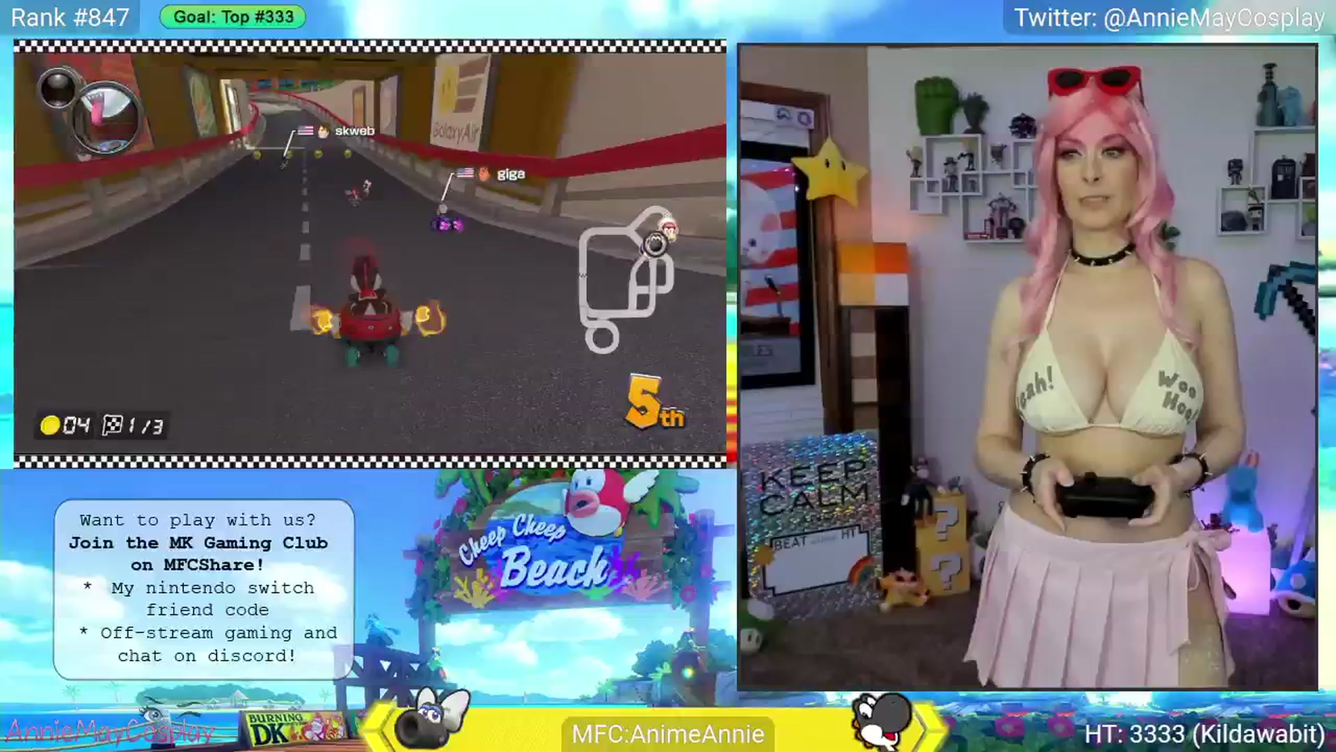 Gallery image thumbnail from AnimeAnnie's myfreecams stream on, 06/03/2025, 02:44 image 5 of 20