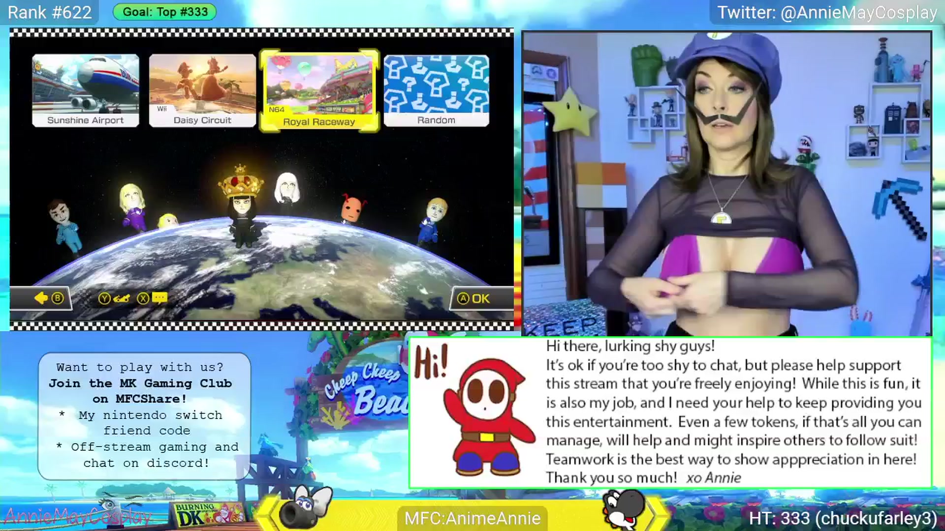 Gallery image thumbnail from AnimeAnnie's myfreecams stream on, 06/05/2025, 03:10 image 7 of 20