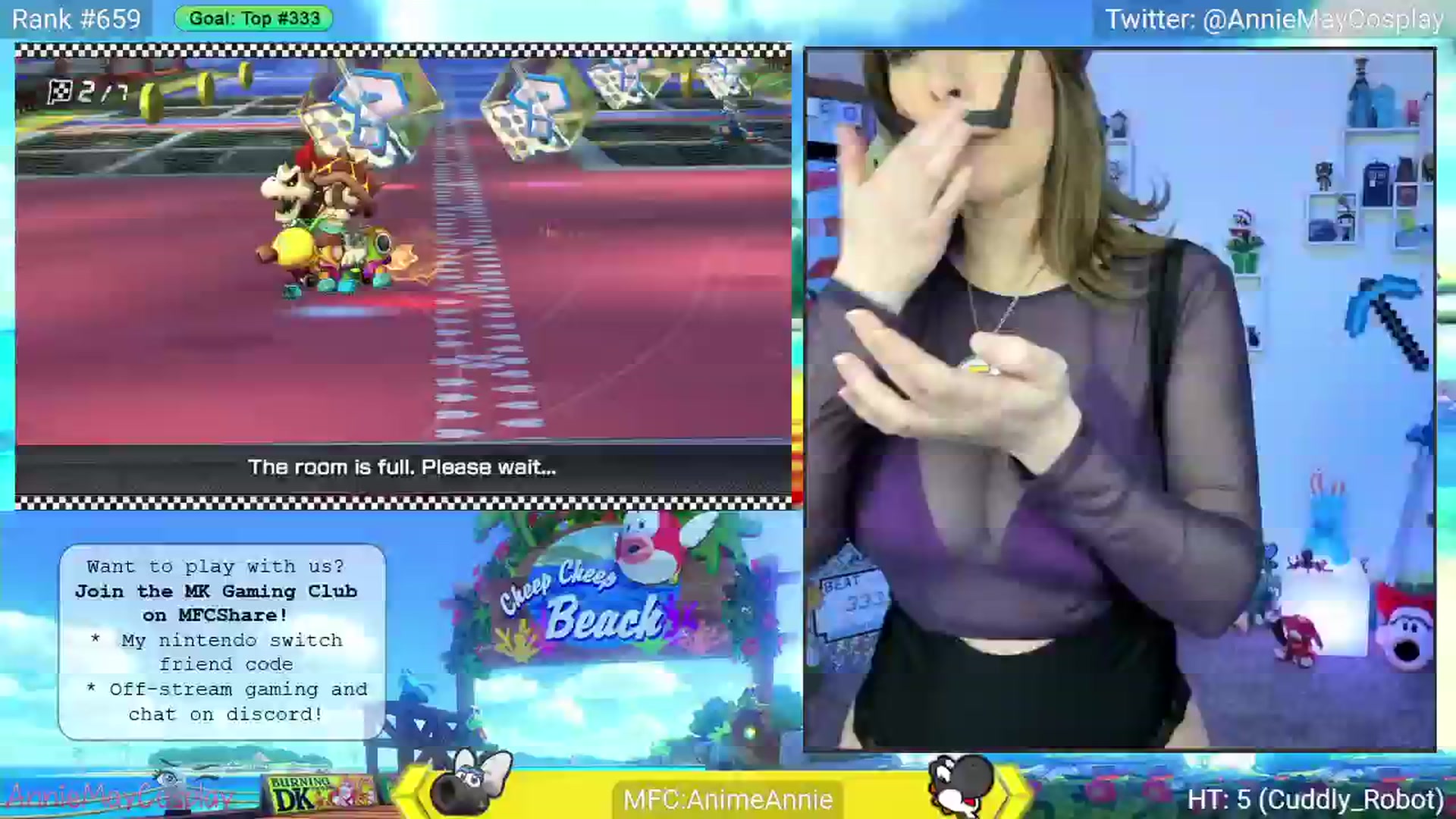 Gallery image thumbnail from AnimeAnnie's myfreecams stream on, 06/05/2025, 03:10 image 1 of 20