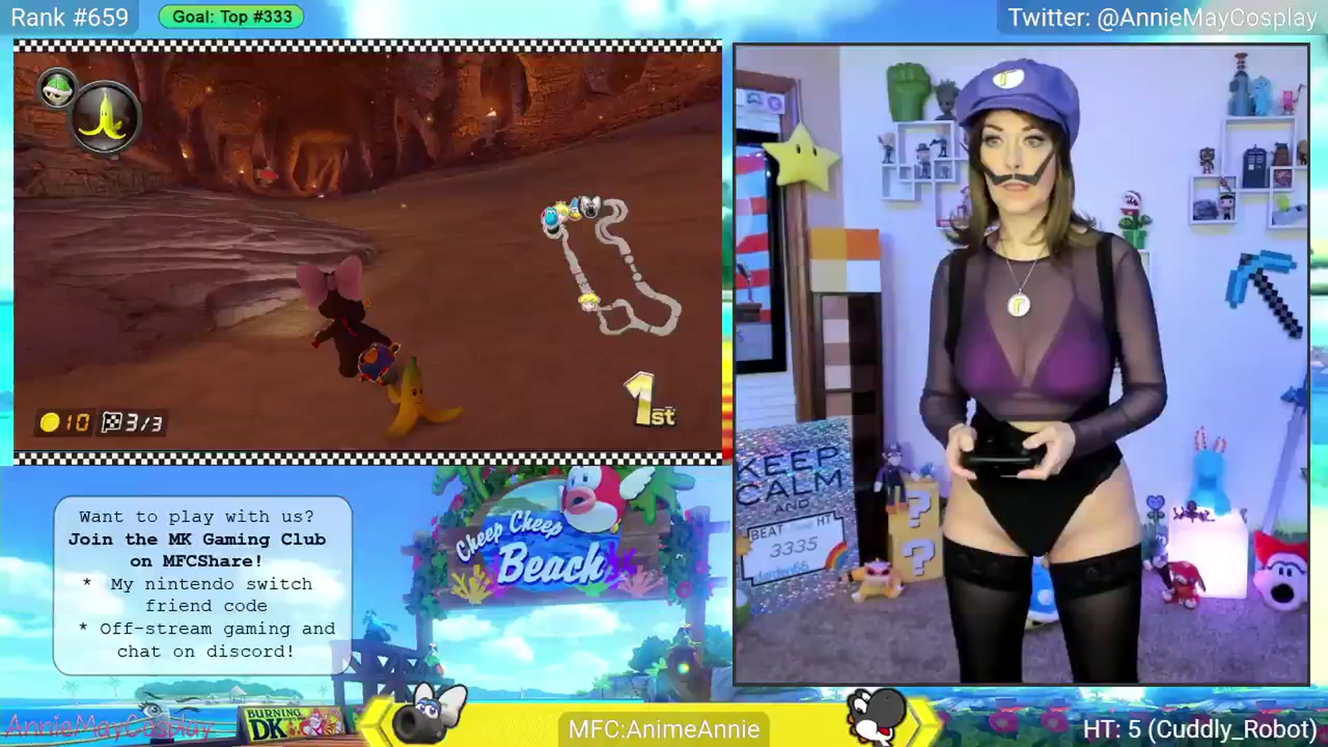 Gallery image thumbnail from AnimeAnnie's myfreecams stream on, 06/05/2025, 03:10 image 4 of 20