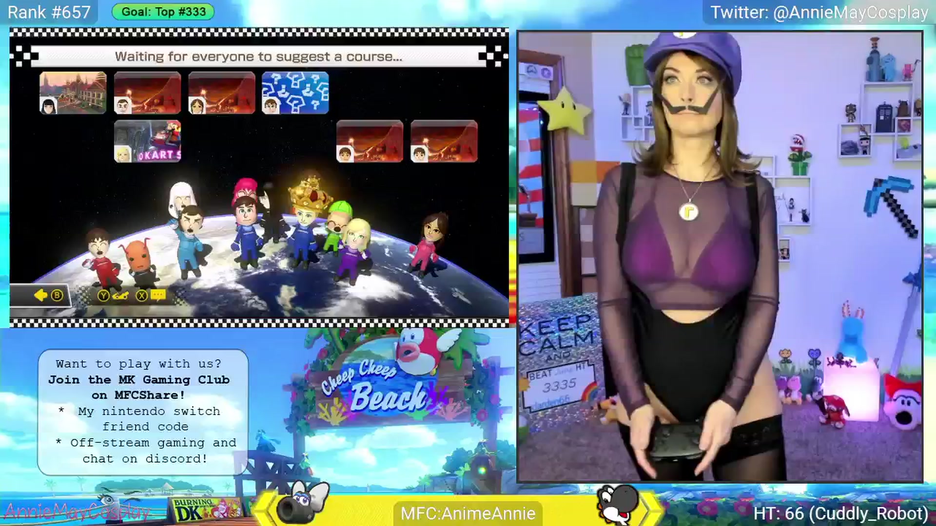 Gallery image thumbnail from AnimeAnnie's myfreecams stream on, 06/05/2025, 03:10 image 5 of 20