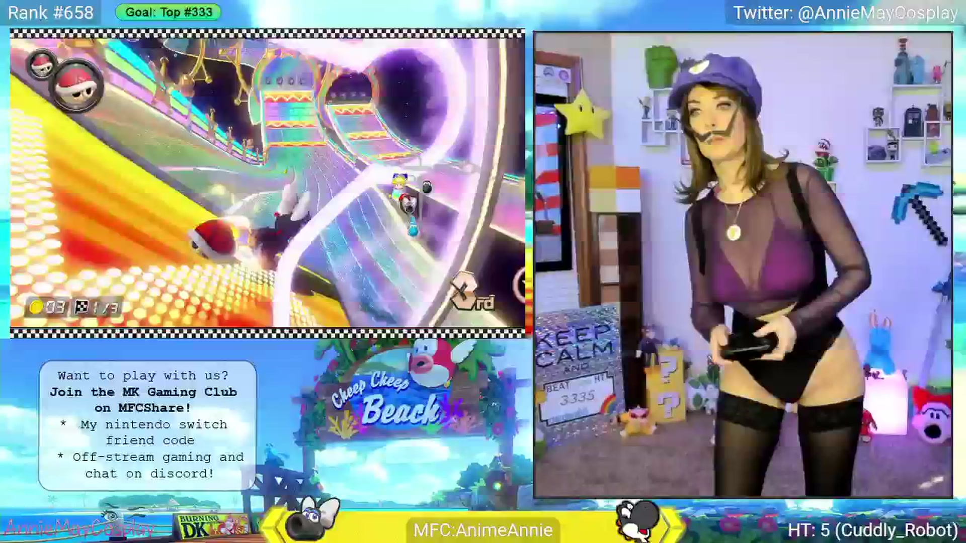 Gallery image thumbnail from AnimeAnnie's myfreecams stream on, 06/05/2025, 03:10 image 3 of 20