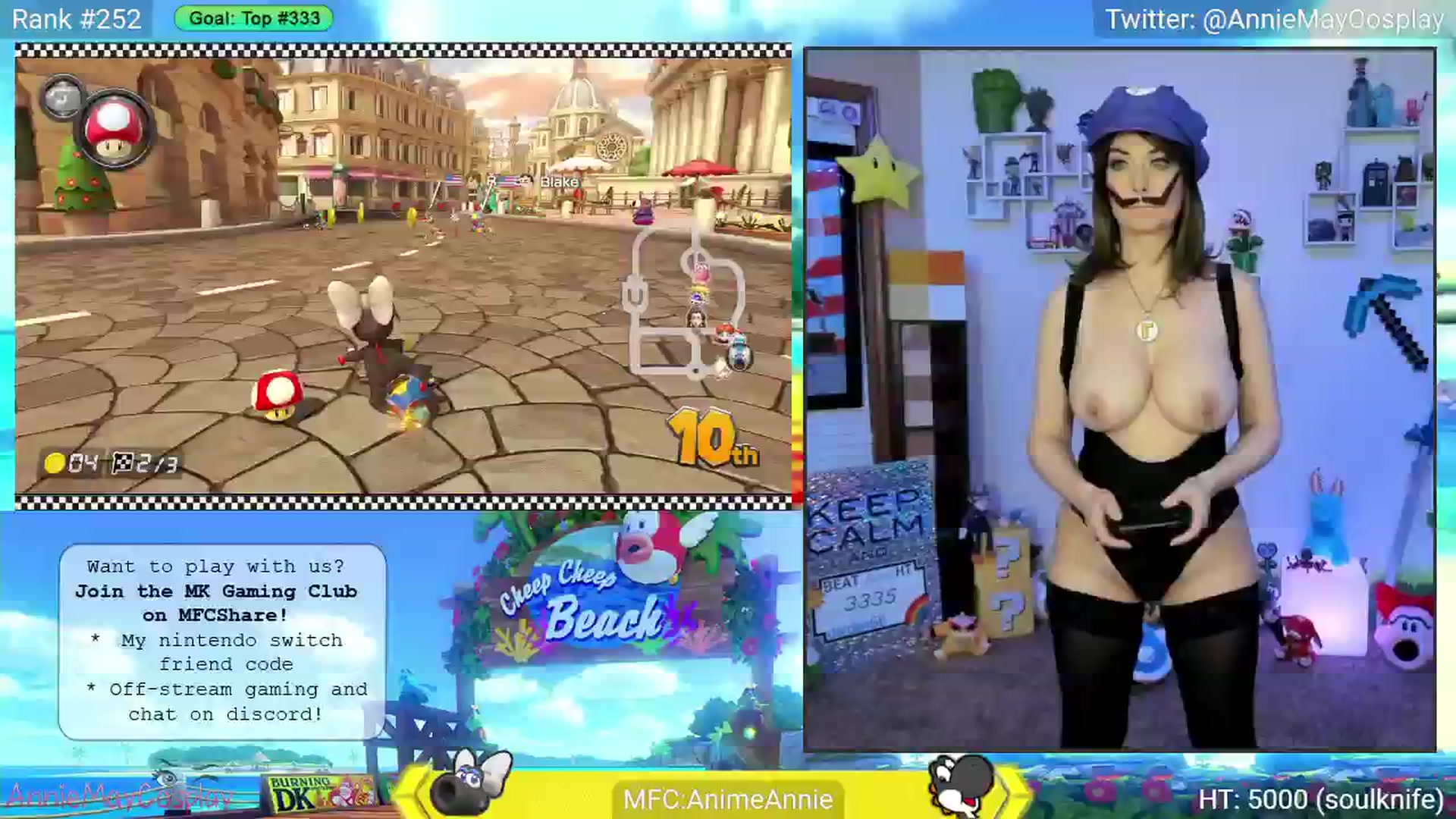 Gallery image thumbnail from AnimeAnnie's myfreecams stream on, 06/05/2025, 03:10 image 17 of 20