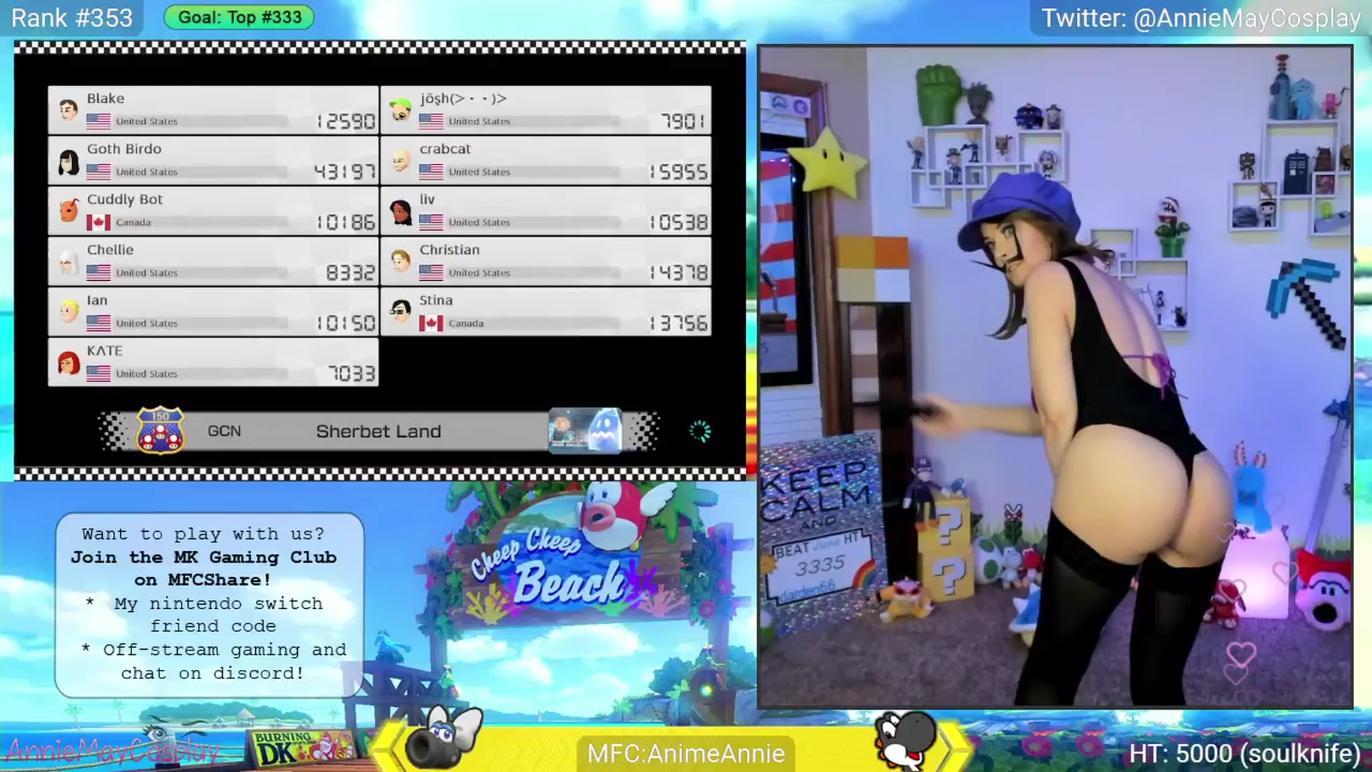 Gallery image thumbnail from AnimeAnnie's myfreecams stream on, 06/05/2025, 03:10 image 8 of 20
