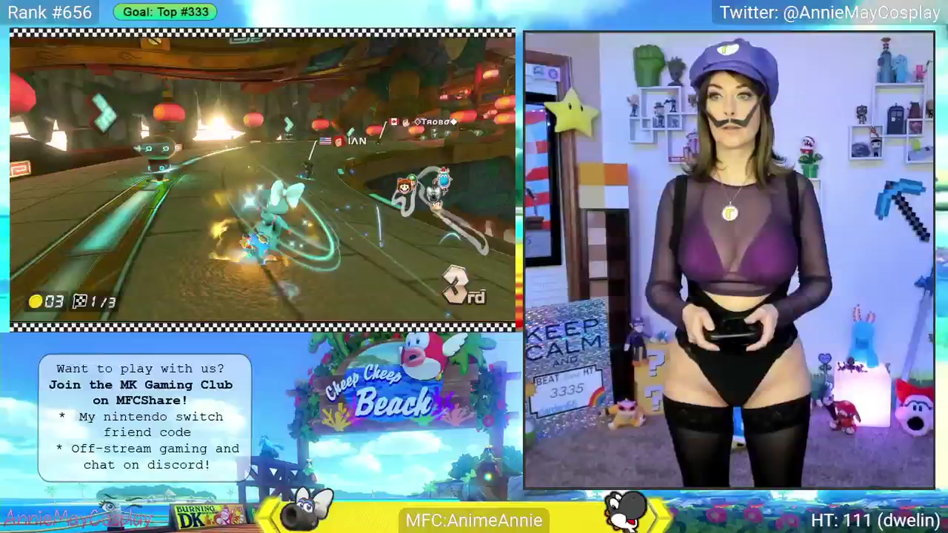 Gallery image thumbnail from AnimeAnnie's myfreecams stream on, 06/05/2025, 03:10 image 6 of 20