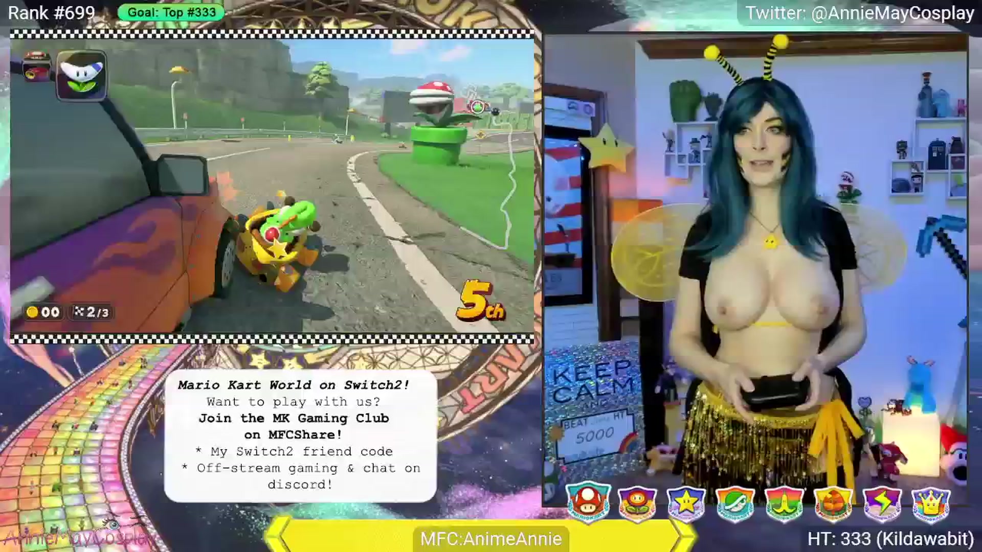 Gallery image thumbnail from AnimeAnnie's myfreecams stream on, 06/10/2025, 03:21 image 10 of 20