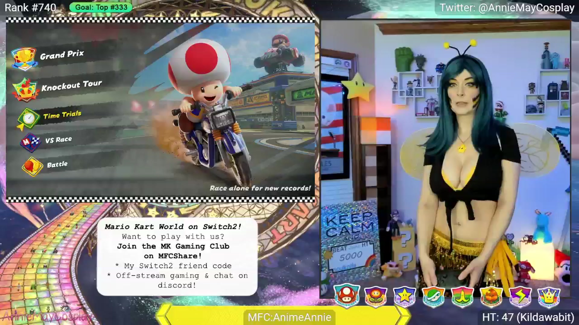 Gallery image thumbnail from AnimeAnnie's myfreecams stream on, 06/10/2025, 03:21 image 4 of 20
