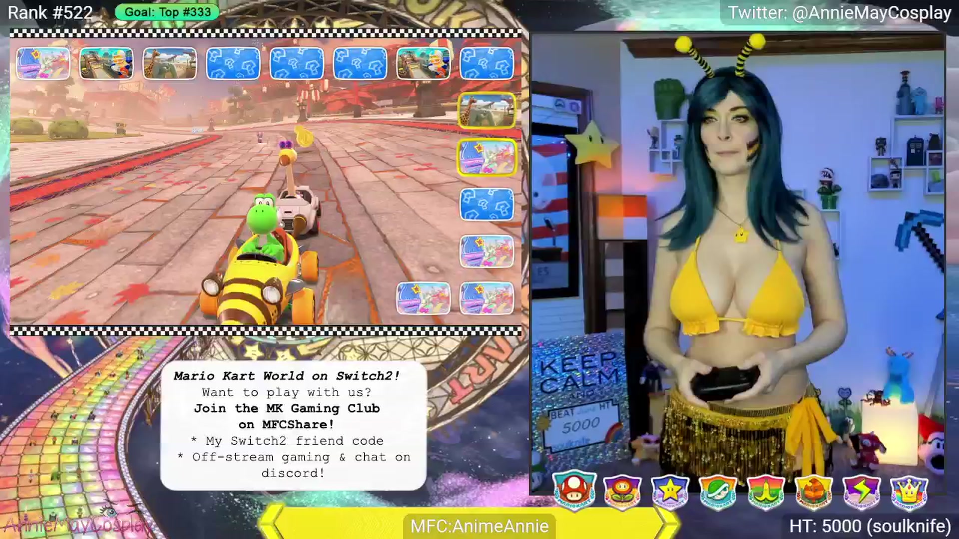Gallery image thumbnail from AnimeAnnie's myfreecams stream on, 06/10/2025, 03:21 image 13 of 20