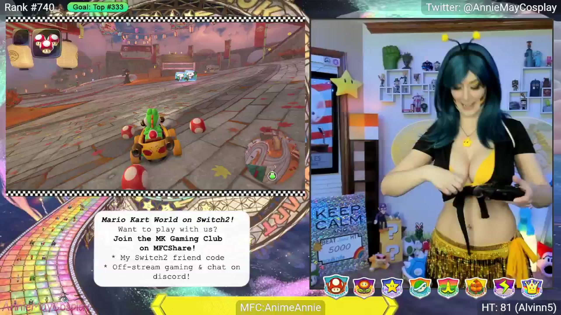 Gallery image thumbnail from AnimeAnnie's myfreecams stream on, 06/10/2025, 03:21 image 5 of 20