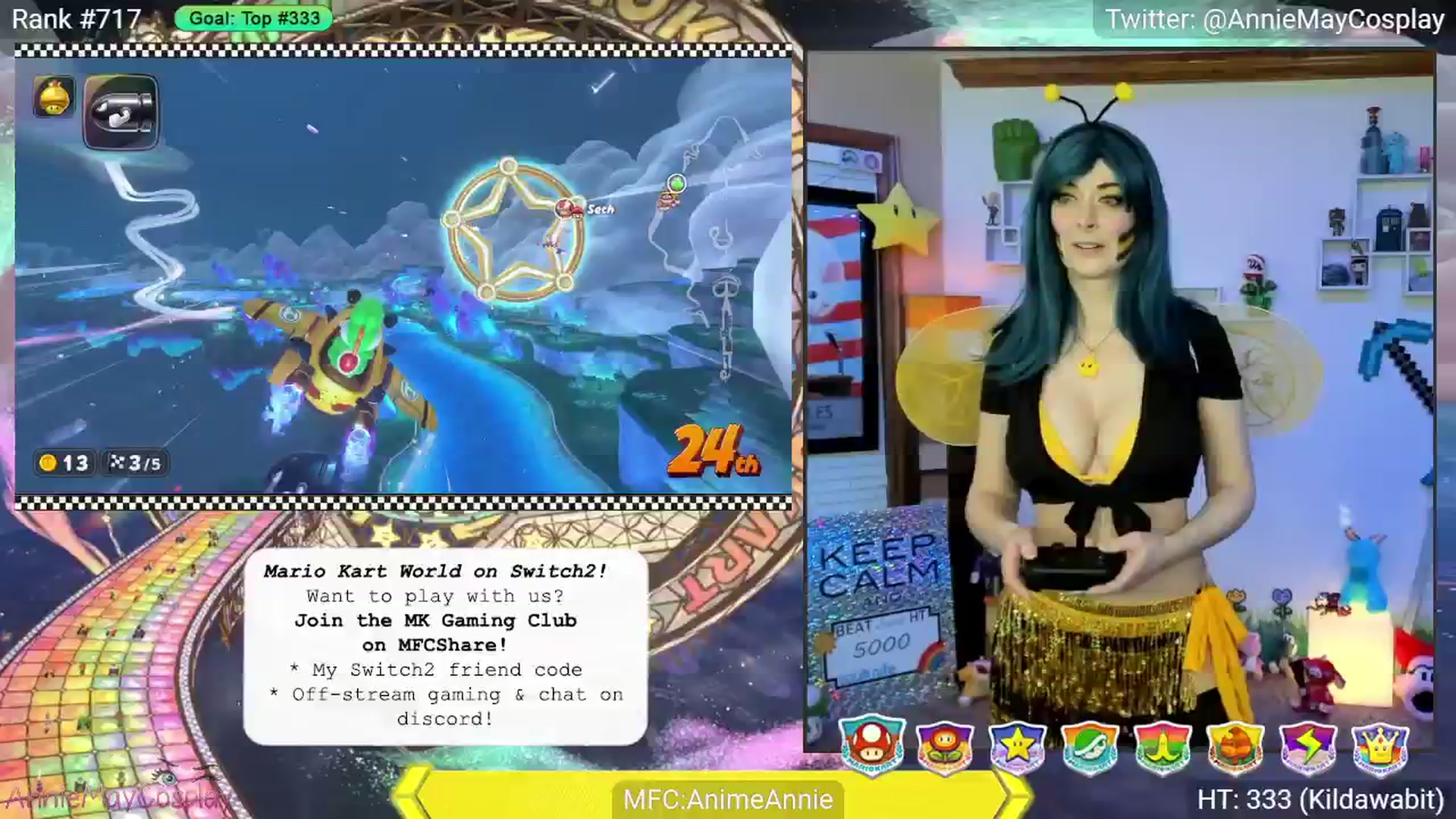 Gallery image thumbnail from AnimeAnnie's myfreecams stream on, 06/10/2025, 03:21 image 8 of 20