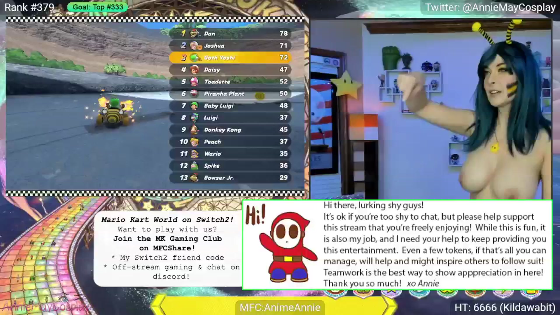 Gallery image thumbnail from AnimeAnnie's myfreecams stream on, 06/10/2025, 03:21 image 20 of 20