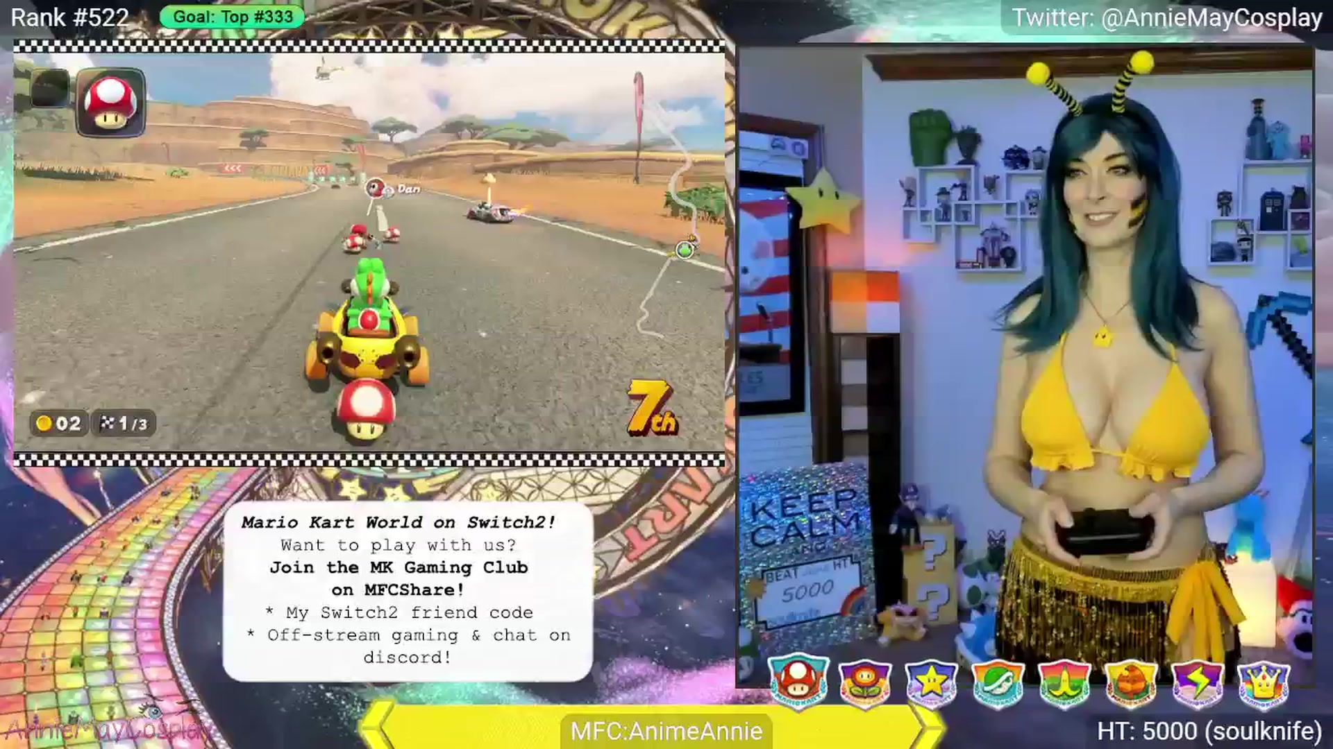 Gallery image thumbnail from AnimeAnnie's myfreecams stream on, 06/10/2025, 03:21 image 14 of 20