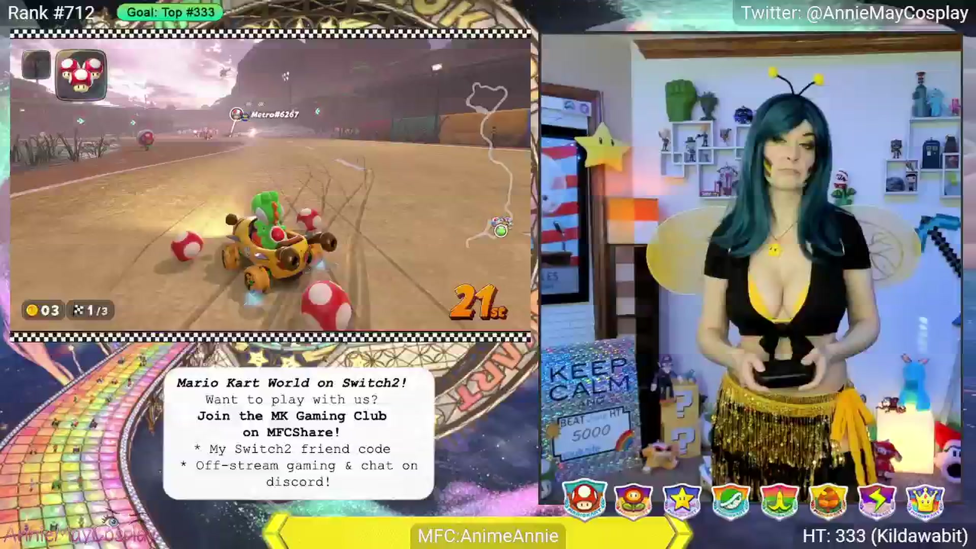 Gallery image thumbnail from AnimeAnnie's myfreecams stream on, 06/10/2025, 03:21 image 9 of 20