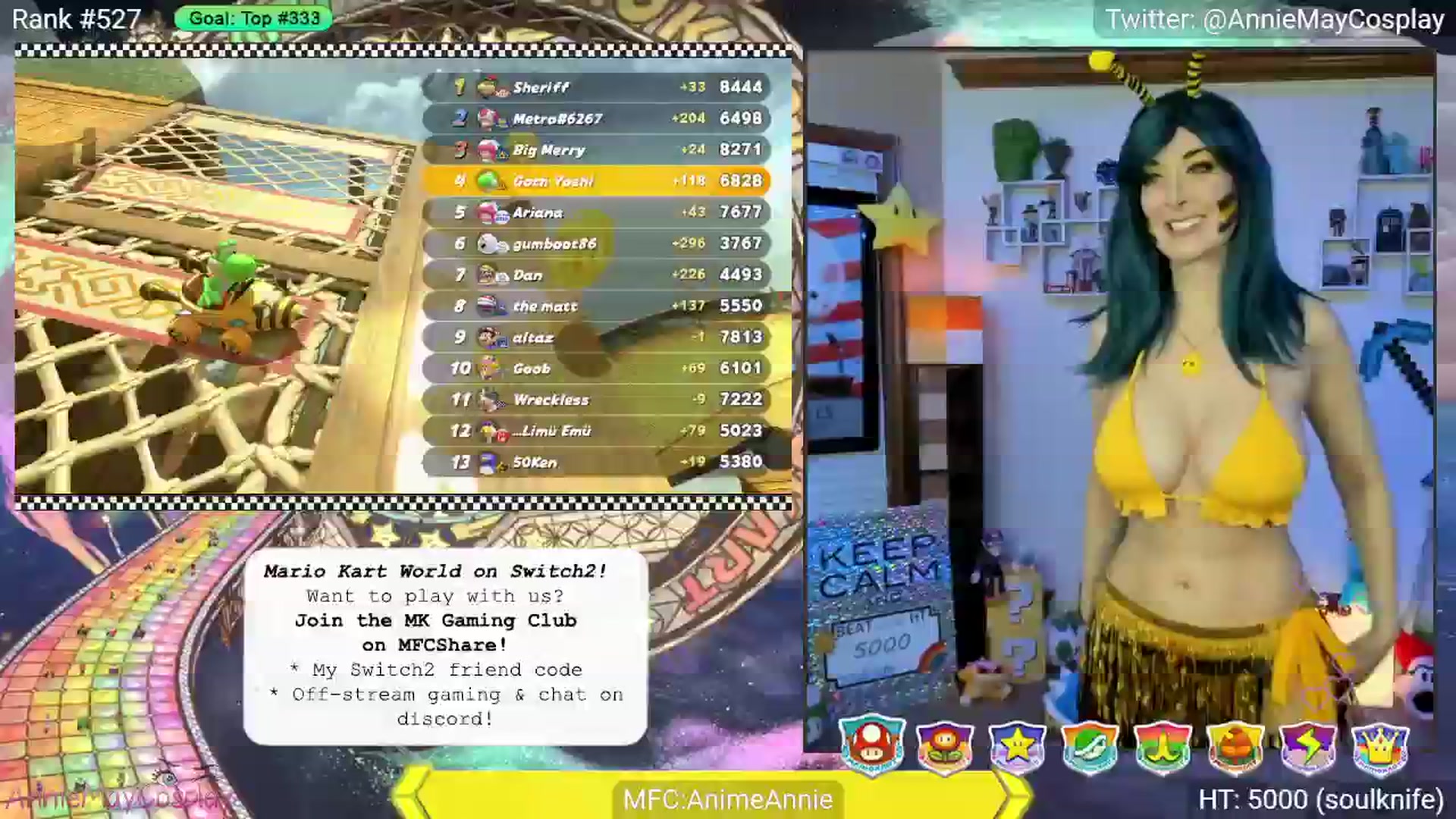 Gallery image thumbnail from AnimeAnnie's myfreecams stream on, 06/10/2025, 03:21 image 12 of 20