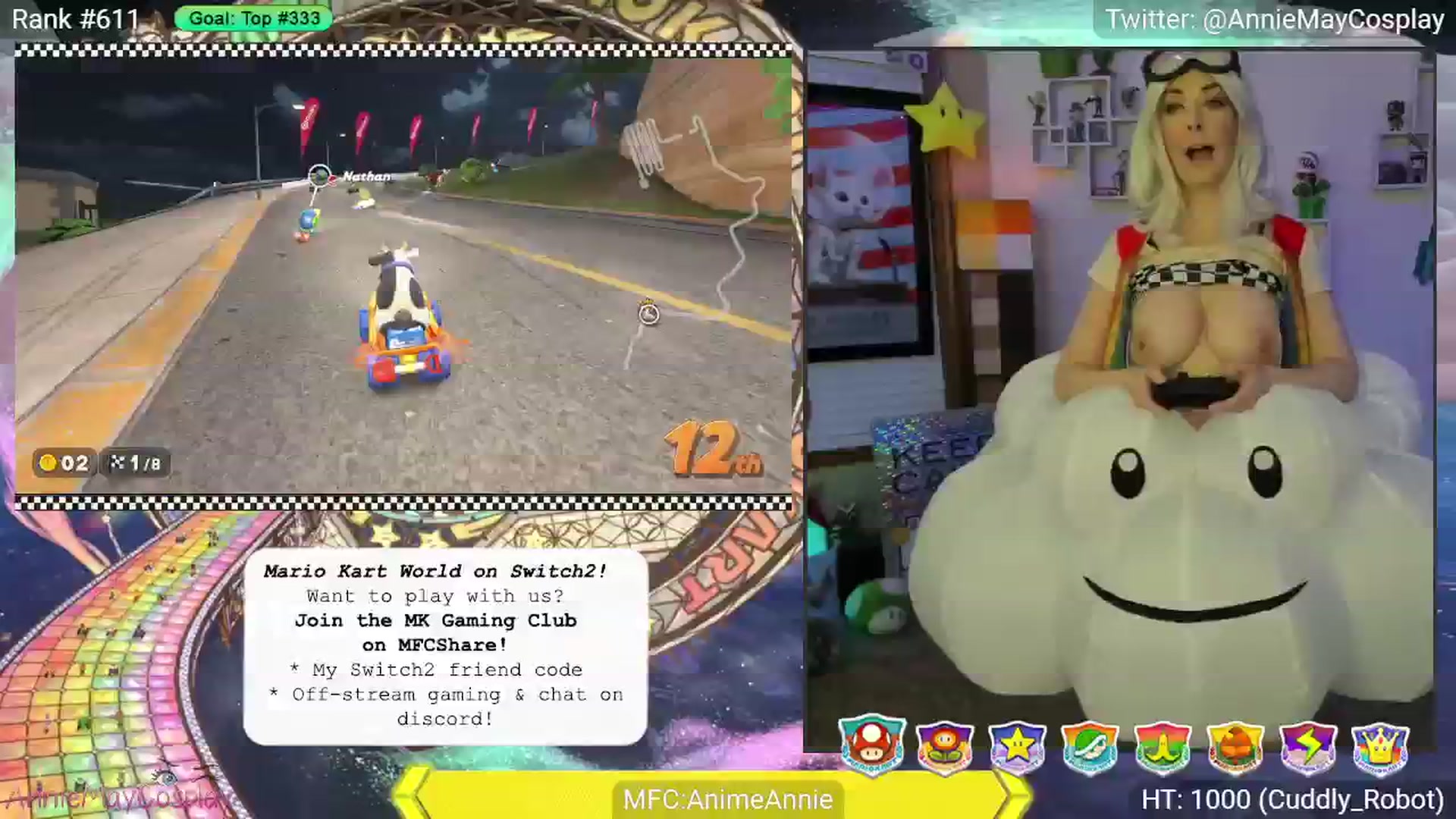 Gallery image thumbnail from AnimeAnnie's myfreecams stream on, 06/17/2025, 02:23 image 4 of 20