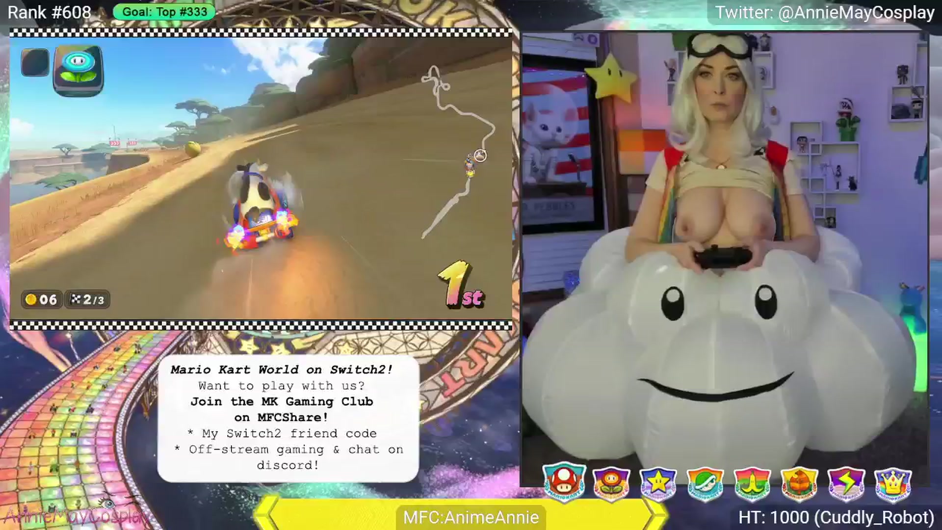Gallery image thumbnail from AnimeAnnie's myfreecams stream on, 06/17/2025, 02:23 image 12 of 20