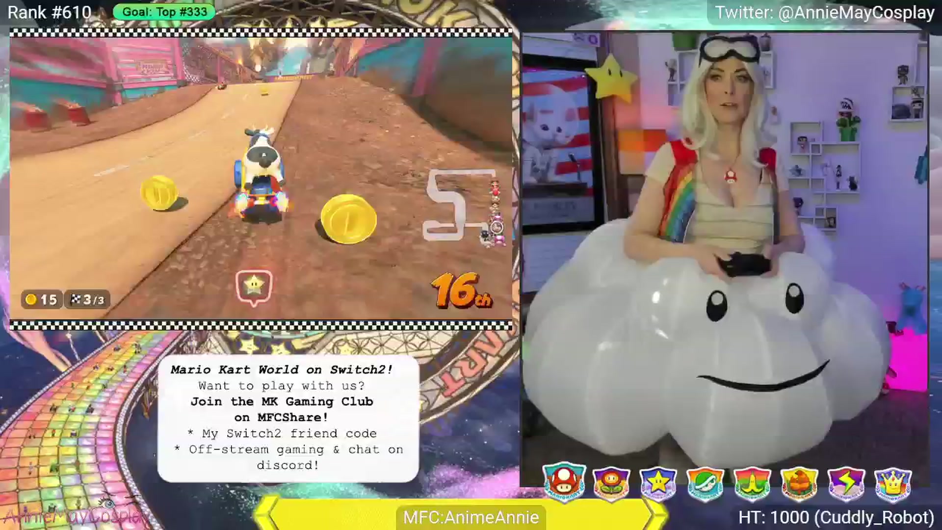 Gallery image thumbnail from AnimeAnnie's myfreecams stream on, 06/17/2025, 02:23 image 9 of 20