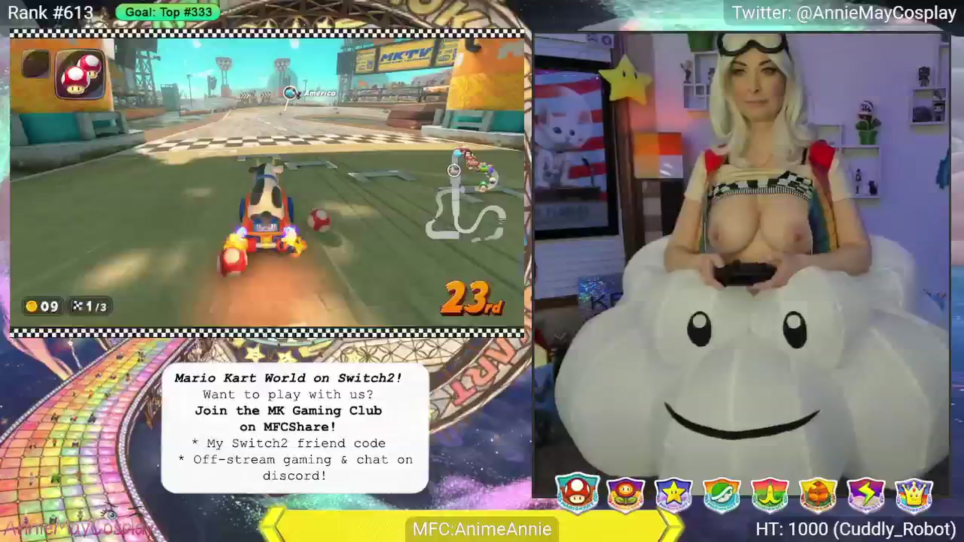 Gallery image thumbnail from AnimeAnnie's myfreecams stream on, 06/17/2025, 02:23 image 2 of 20