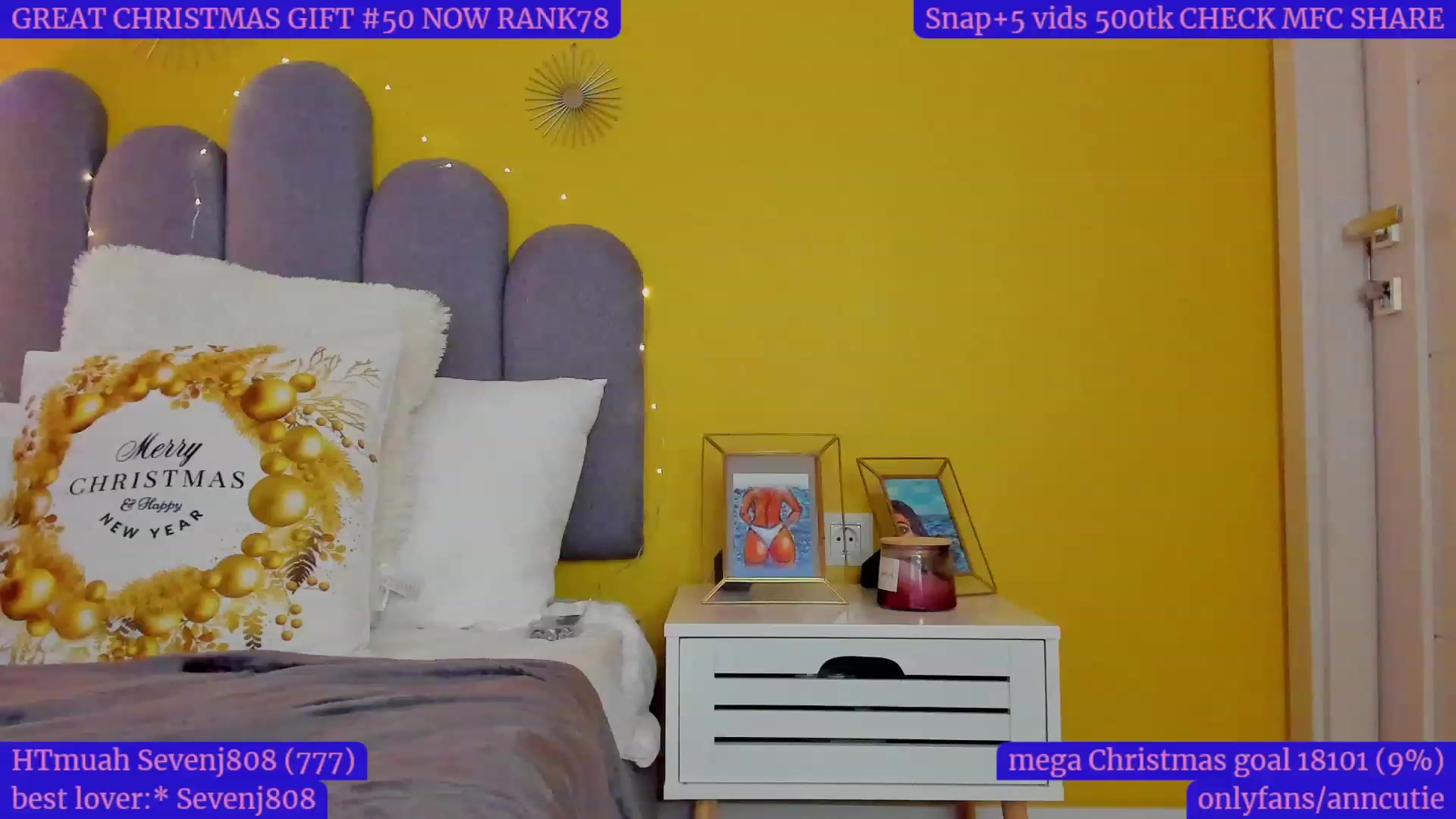 Gallery image thumbnail from AnnCutie's myfreecams stream on, 12/25/2022, 09:10 image 1 of 20