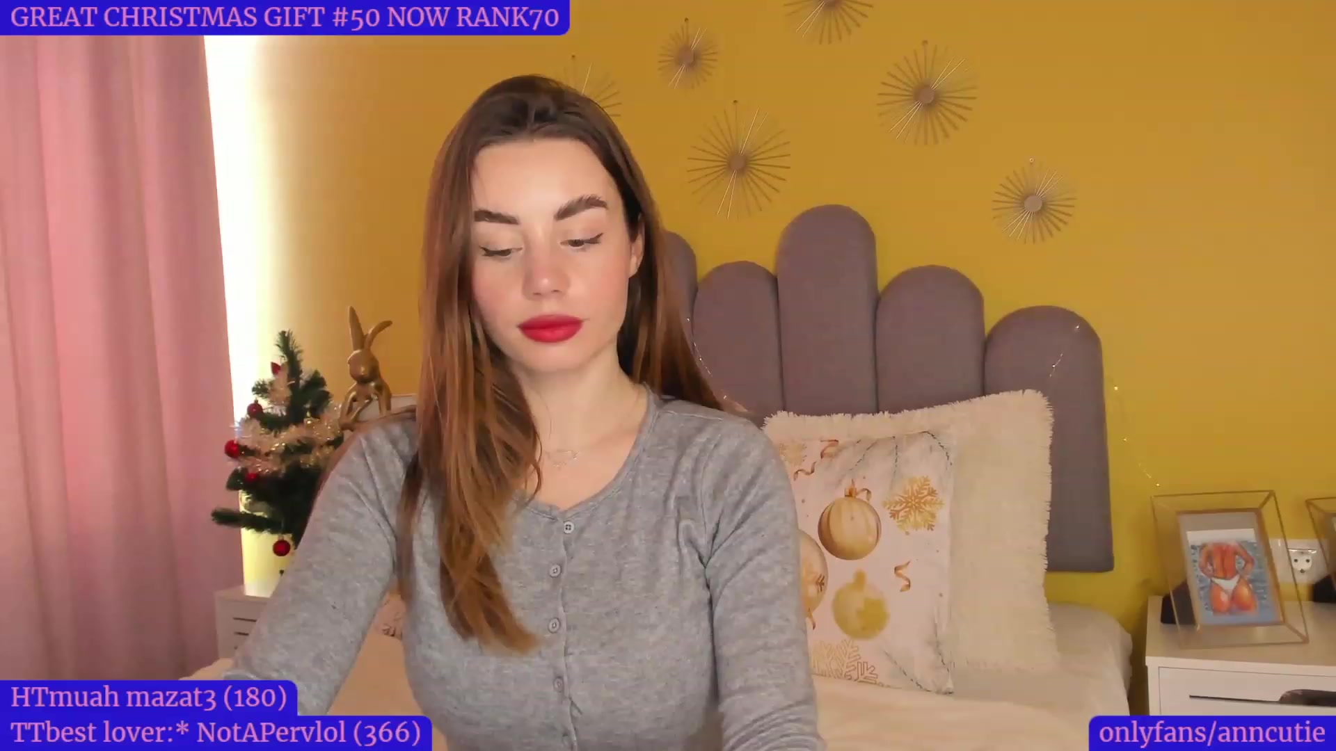 Gallery image thumbnail from AnnCutie's myfreecams stream on, 12/31/2022, 12:38 image 3 of 20