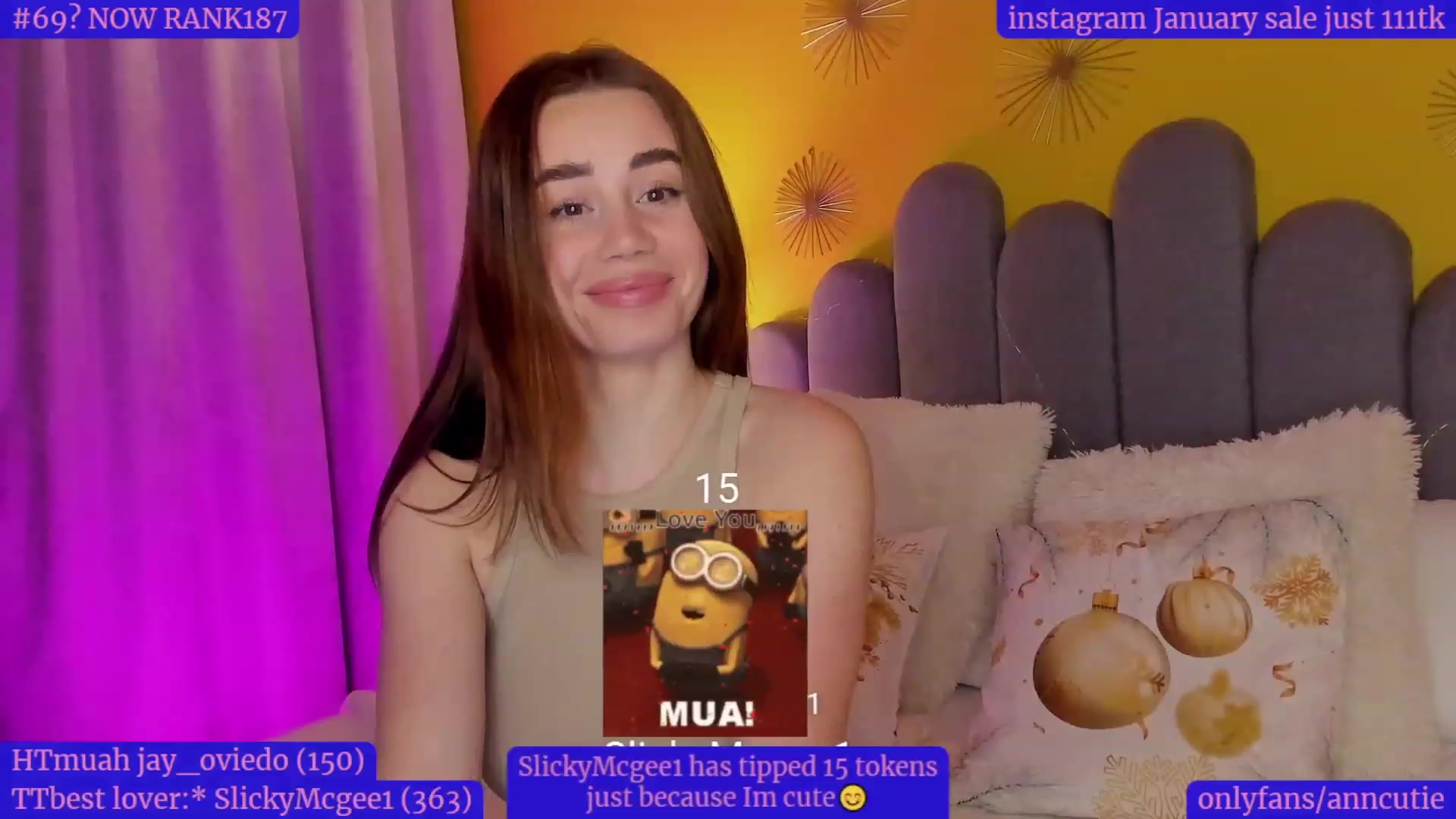 Gallery image thumbnail from AnnCutie's myfreecams stream on, 01/08/2023, 18:45 image 9 of 20