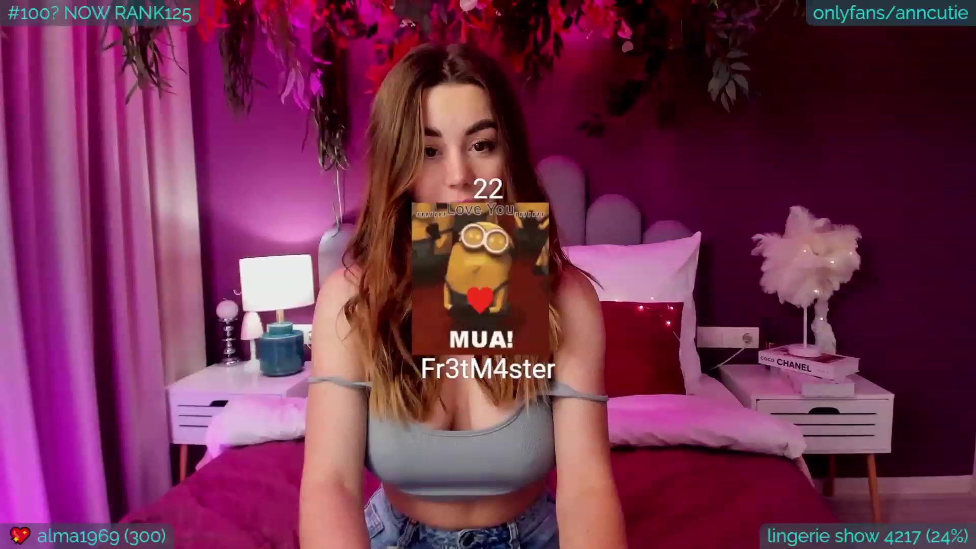 Gallery image thumbnail from AnnCutie's myfreecams stream on, 02/27/2023, 09:55 image 11 of 20