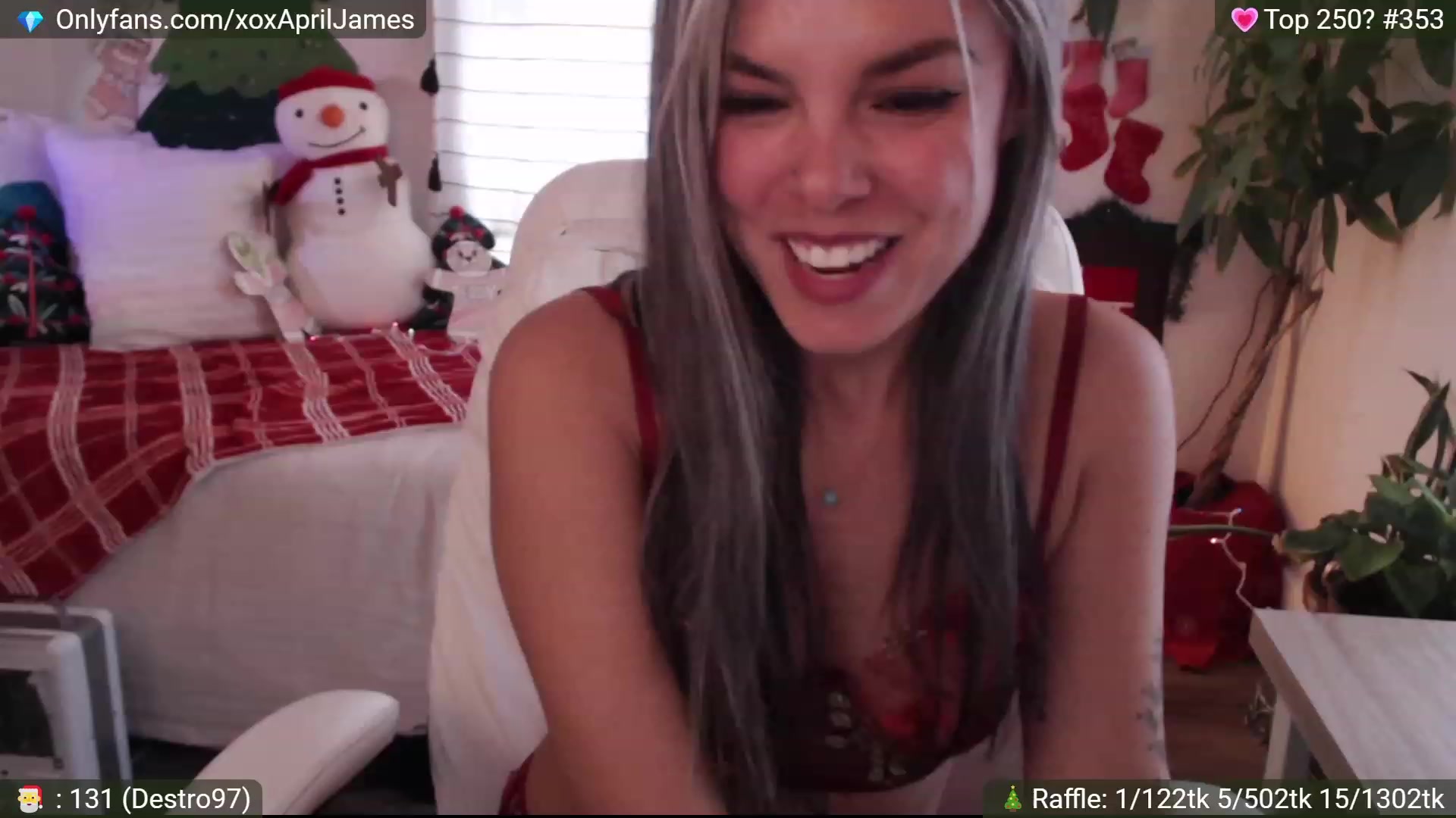 Gallery image thumbnail from AprilJames's myfreecams stream on, 12/27/2022, 19:20 image 1 of 20