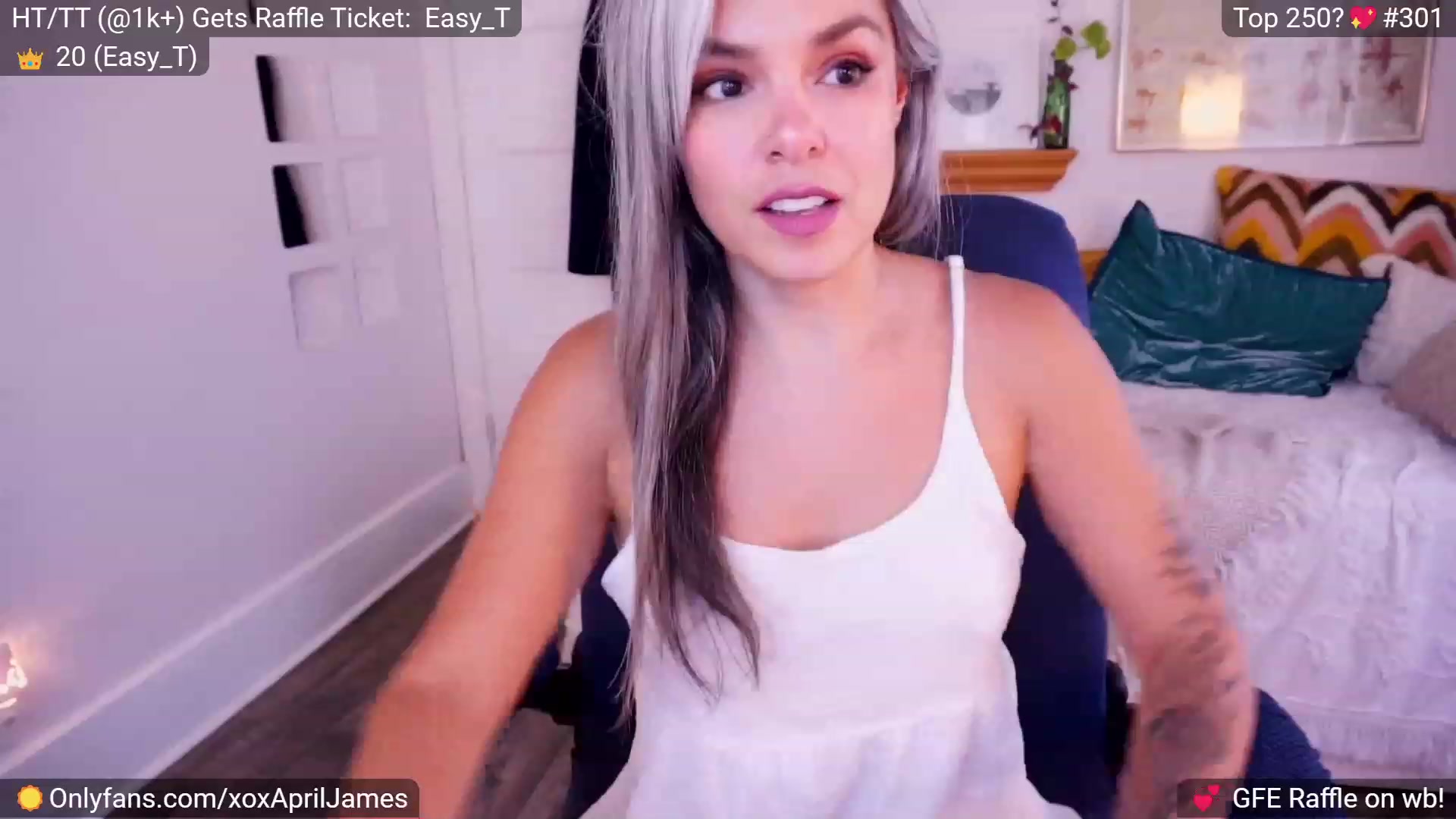 Gallery image thumbnail from AprilJames's myfreecams stream on, 07/09/2023, 17:43 image 4 of 20