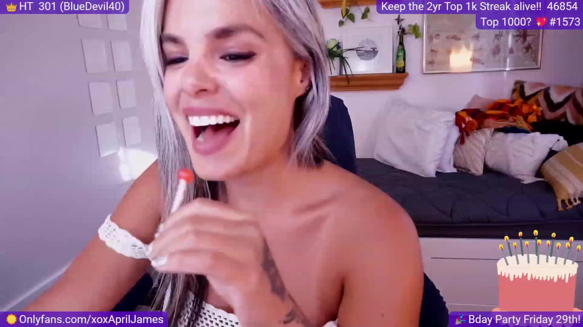 Gallery image thumbnail from AprilJames's myfreecams stream on, 09/24/2023, 23:39 image 14 of 20