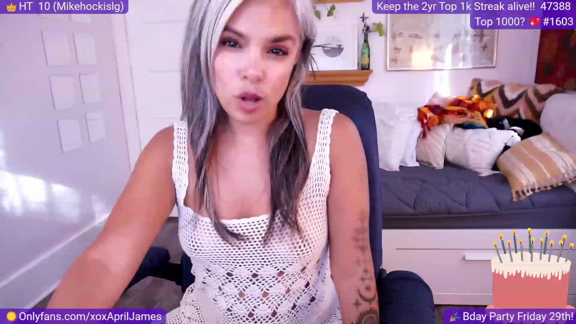 Gallery image thumbnail from AprilJames's myfreecams stream on, 09/24/2023, 23:39 image 7 of 20