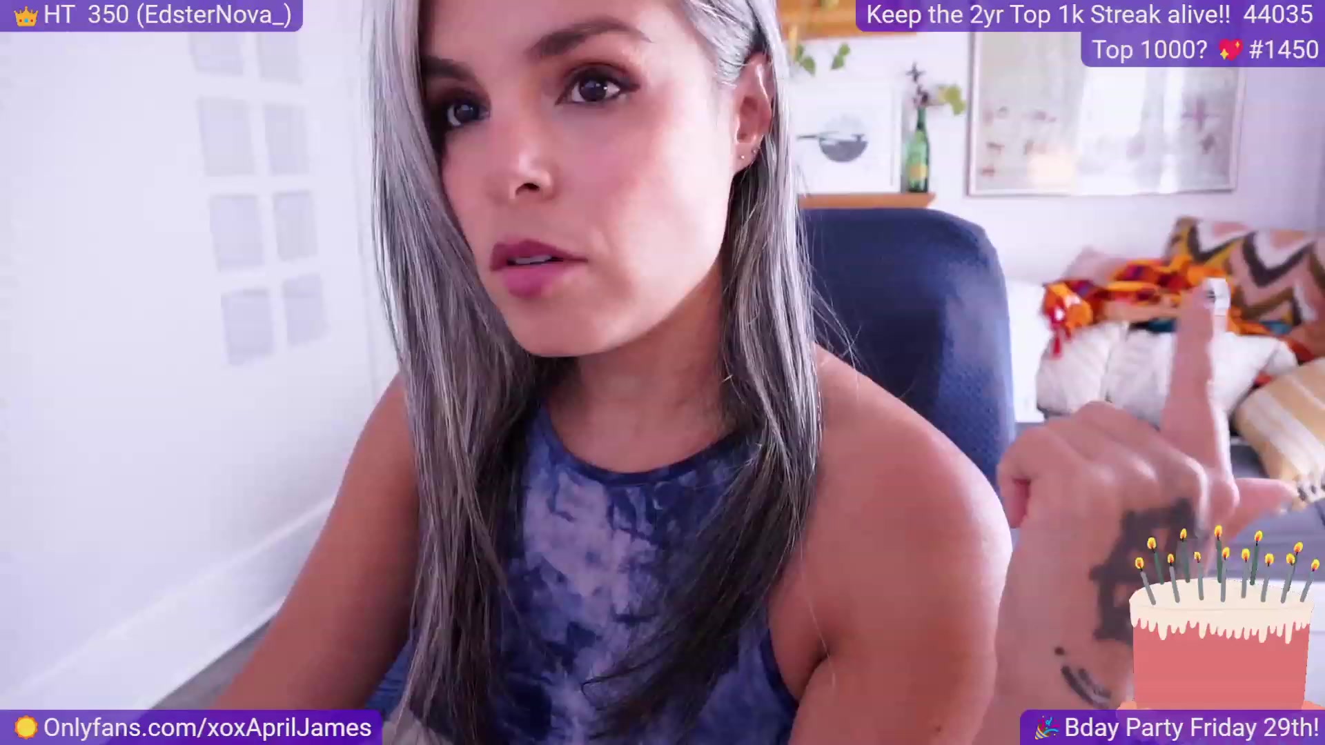 Gallery image thumbnail from AprilJames's myfreecams stream on, 09/25/2023, 19:29 image 9 of 20